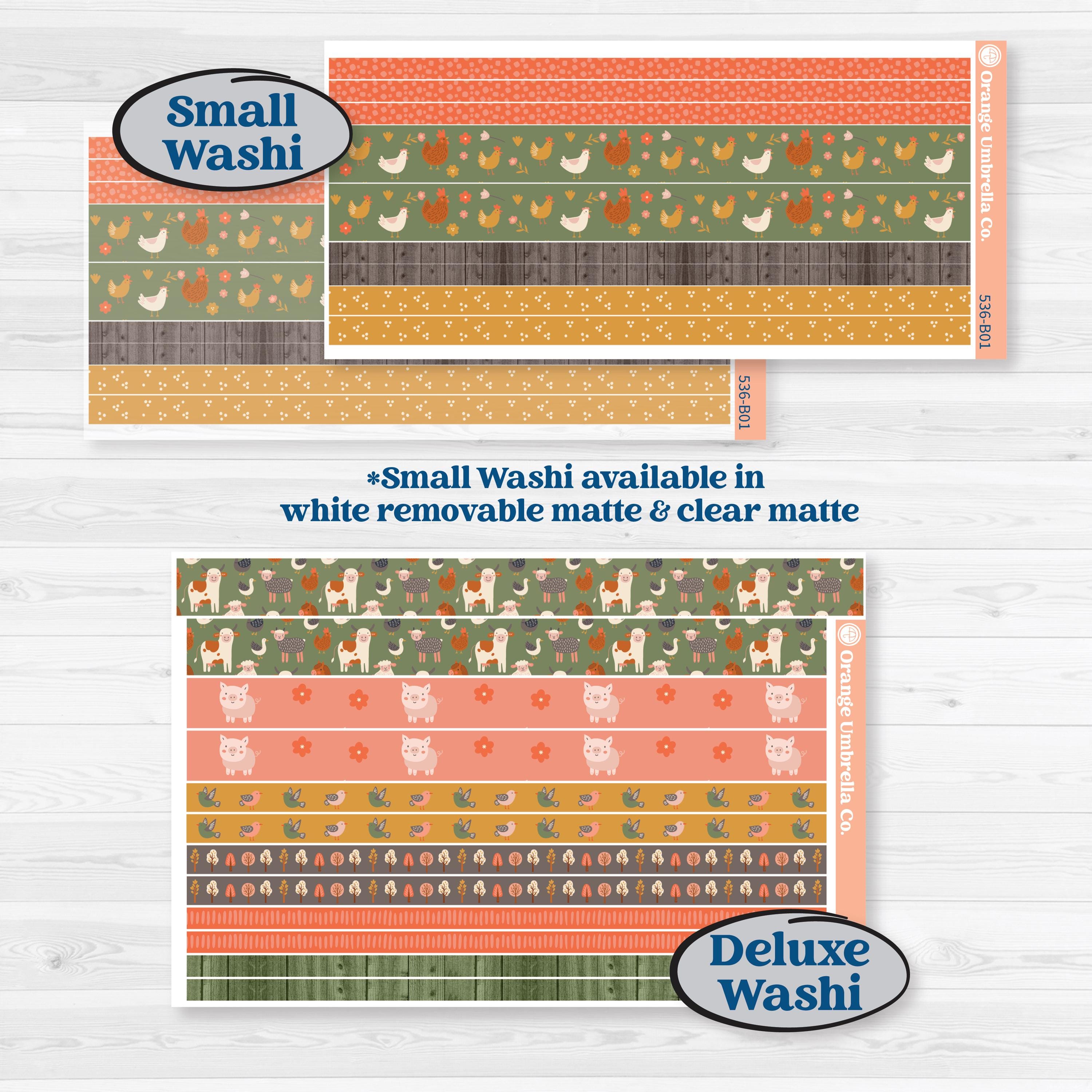 Playful Farmyard Kit | Weekly Add-On Planner Kit Stickers | The Plot Chickens | KIT-536-B