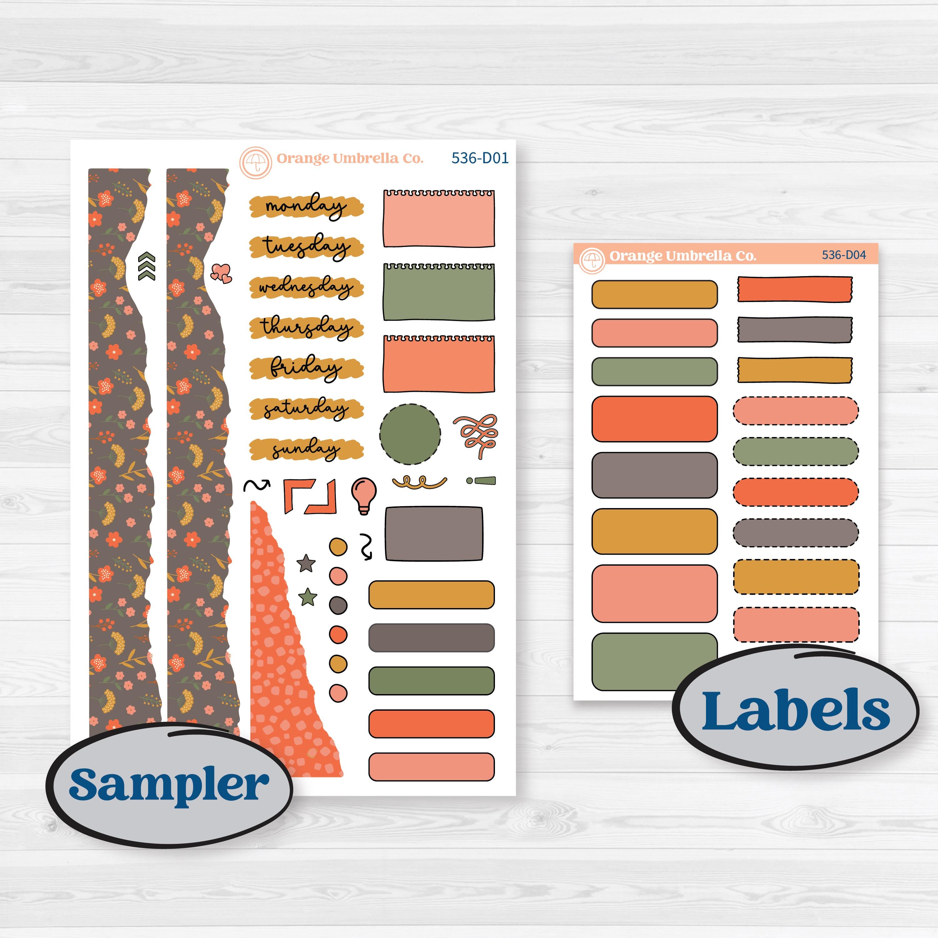 Playful Farmyard Kit | Journaling or Scrapbooking Kit | Creative Junk Journal Planner Stickers | The Plot Chickens | KIT-536-D