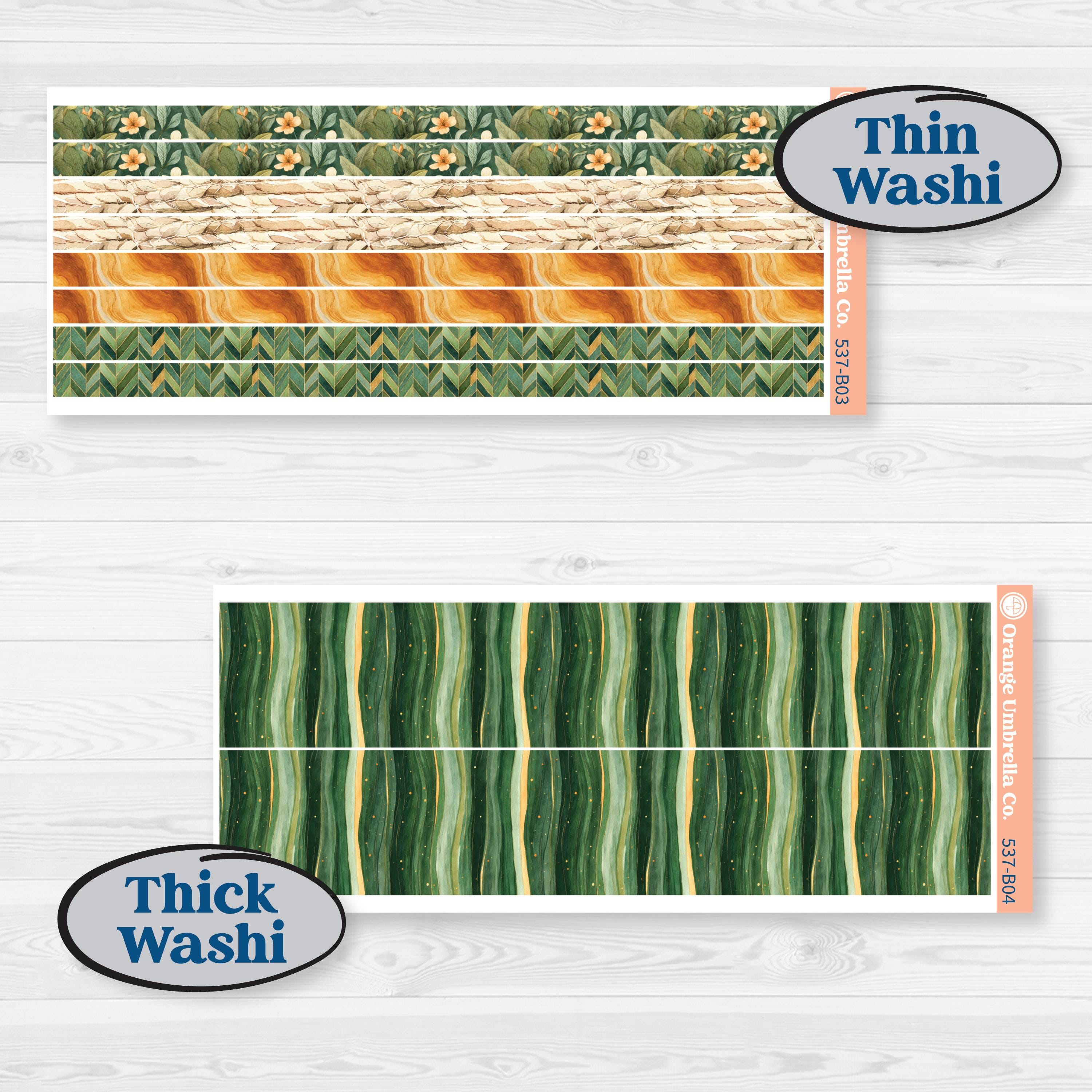 Orange Tropical Kit | Weekly Add-On Planner Kit Stickers | Valencia | KIT-537-B