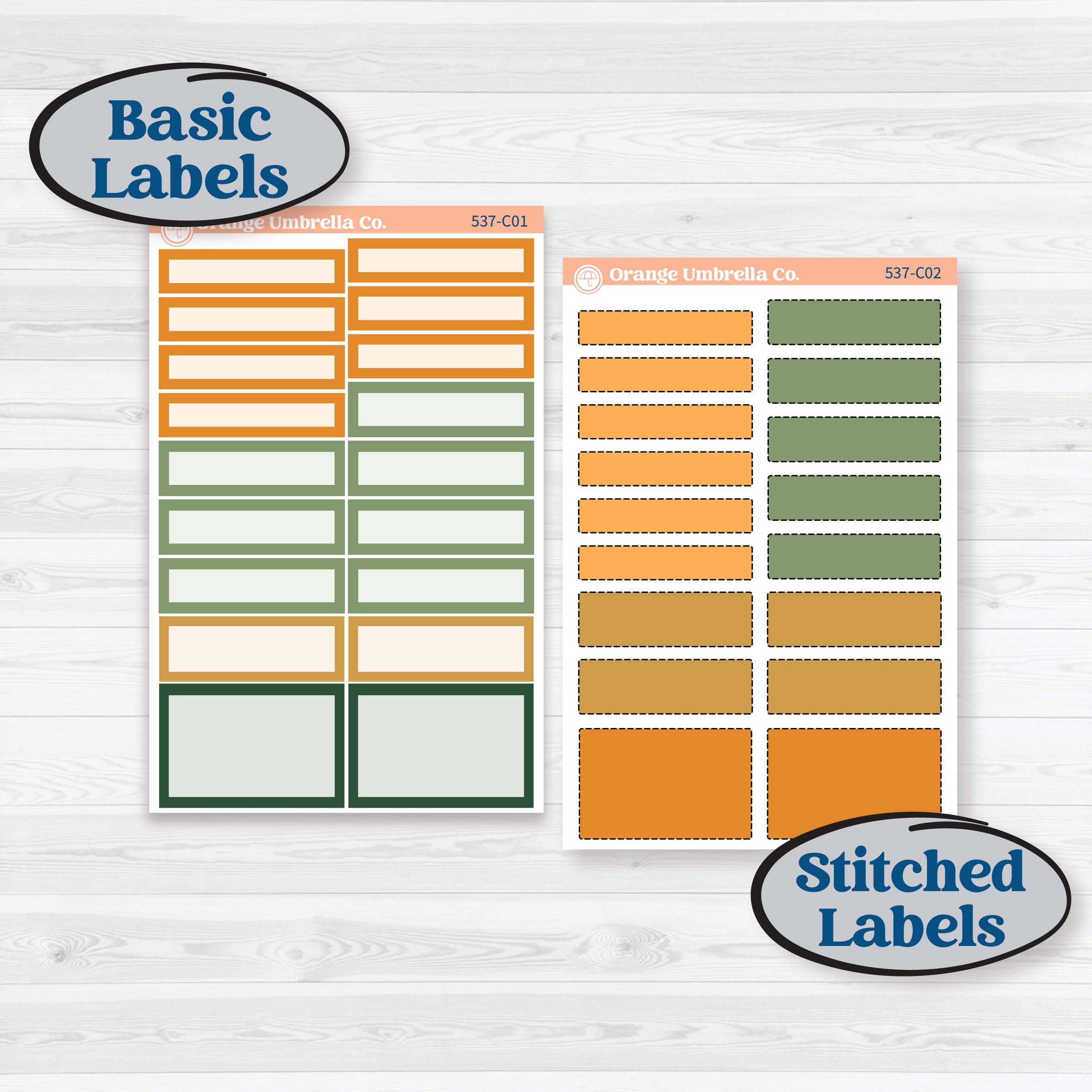 Orange Tropical Kit | Weekly Add-On Labels Planner Kit Stickers | Valencia | KIT-537-C