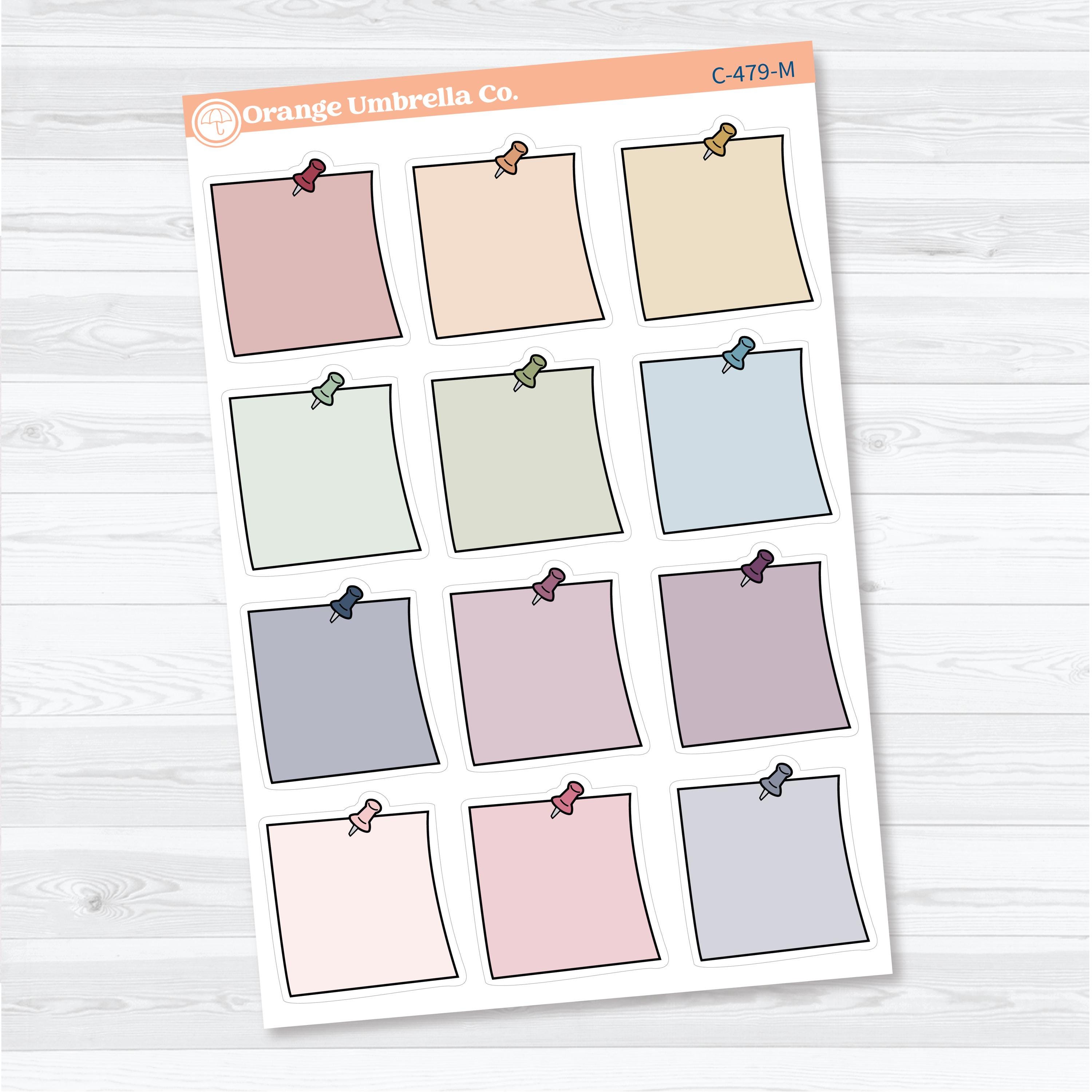 Large Sticky Note Labels | Planner Stickers | C-479