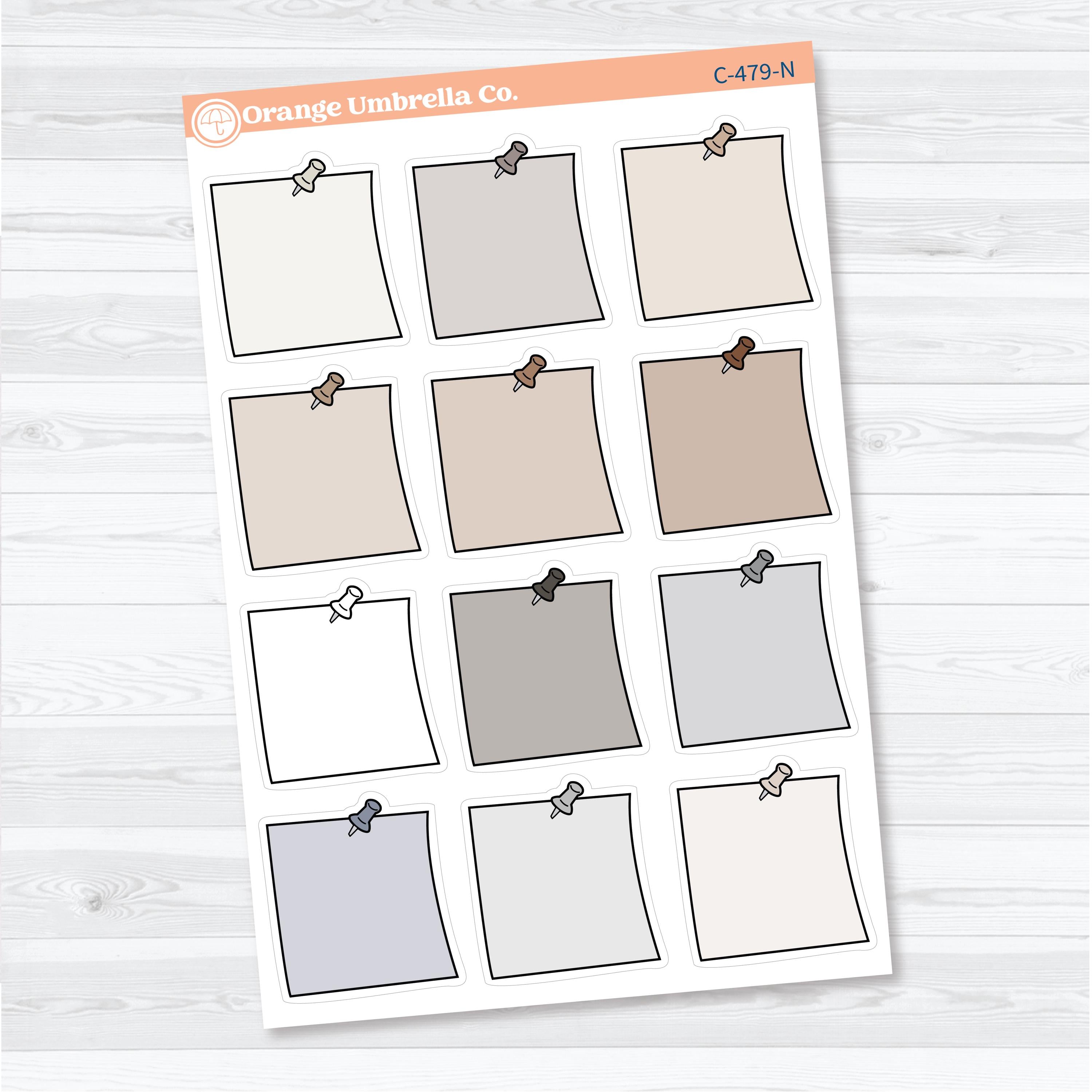 Large Sticky Note Labels | Planner Stickers | C-479