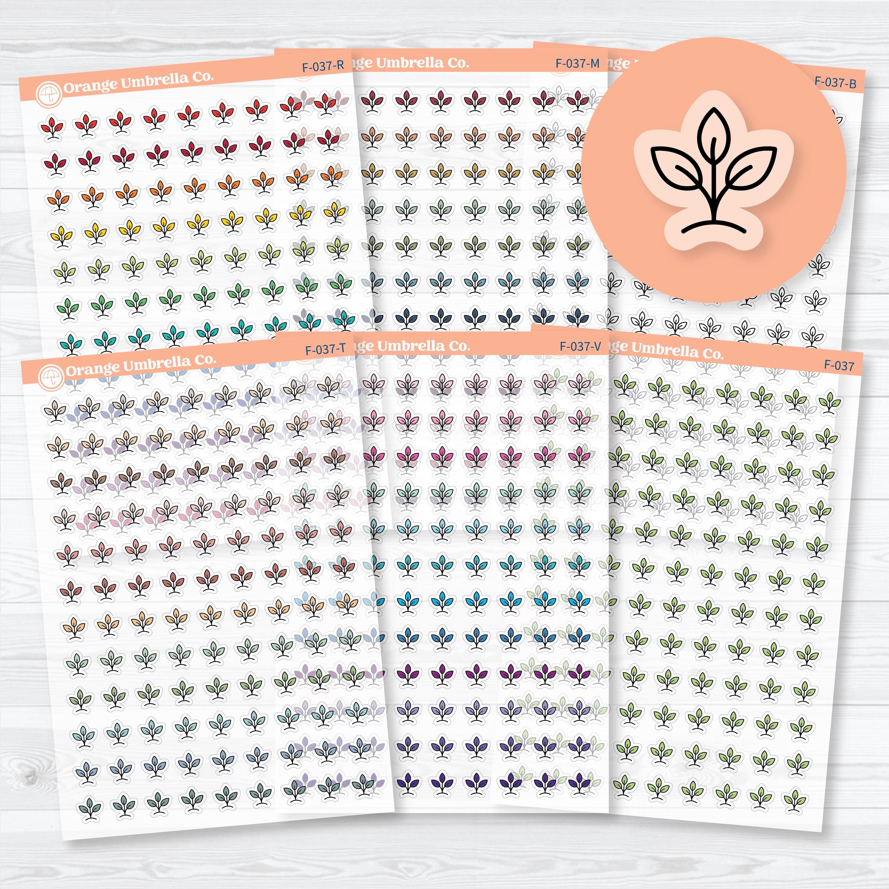 Inductive Bible Study Icons Growth & Transformation Clear Matte | Faith-Based Planner and Bible Journaling Stickers | F-037-CM