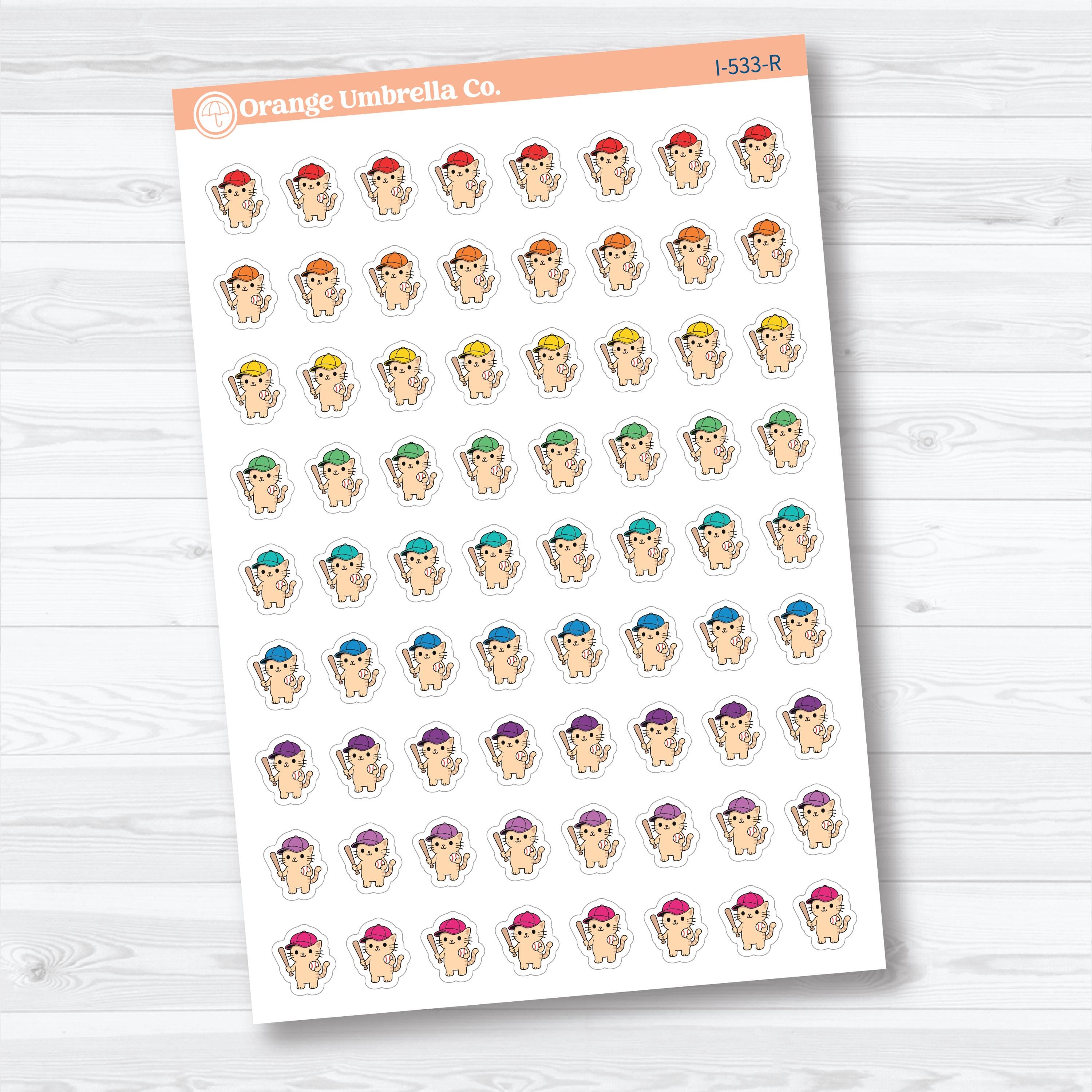 Mini Spazz Baseball Icons | Planner Stickers | I-533