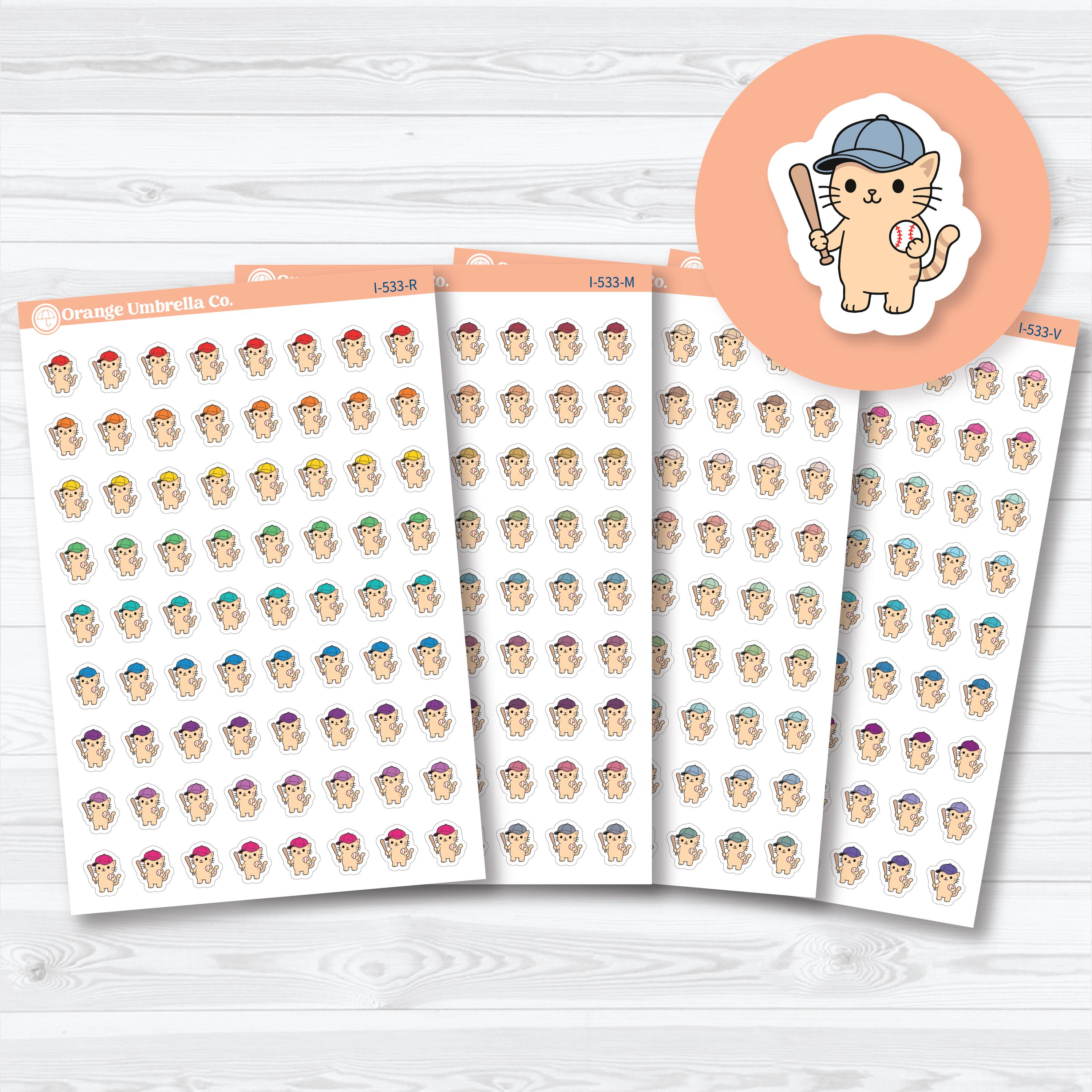 Mini Spazz Baseball Icons | Planner Stickers | I-533