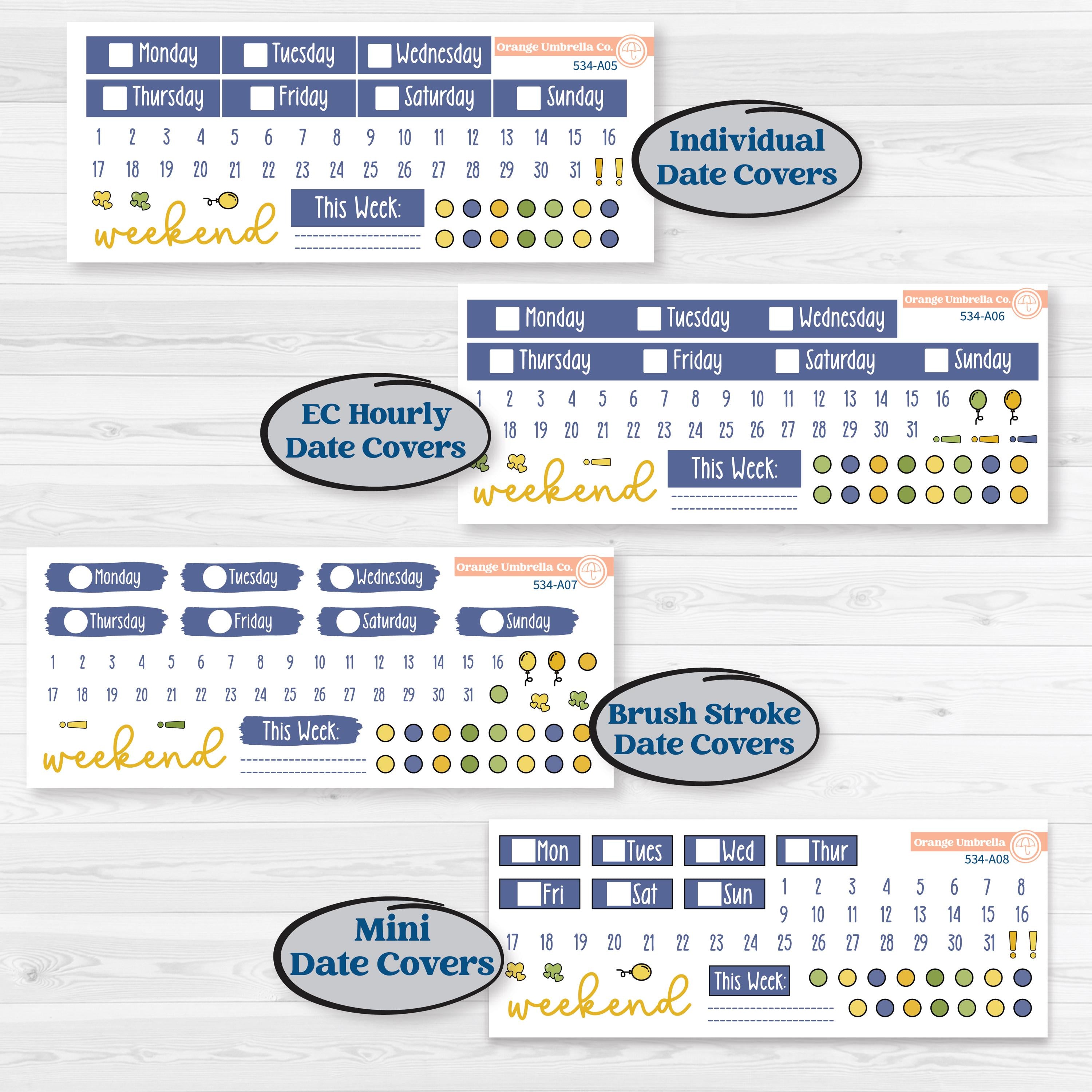 Summer Lemon Kit | Weekly Sticker Kit for Vertical Planners like Erin Condren | Lemonade Stand | KIT-534-A