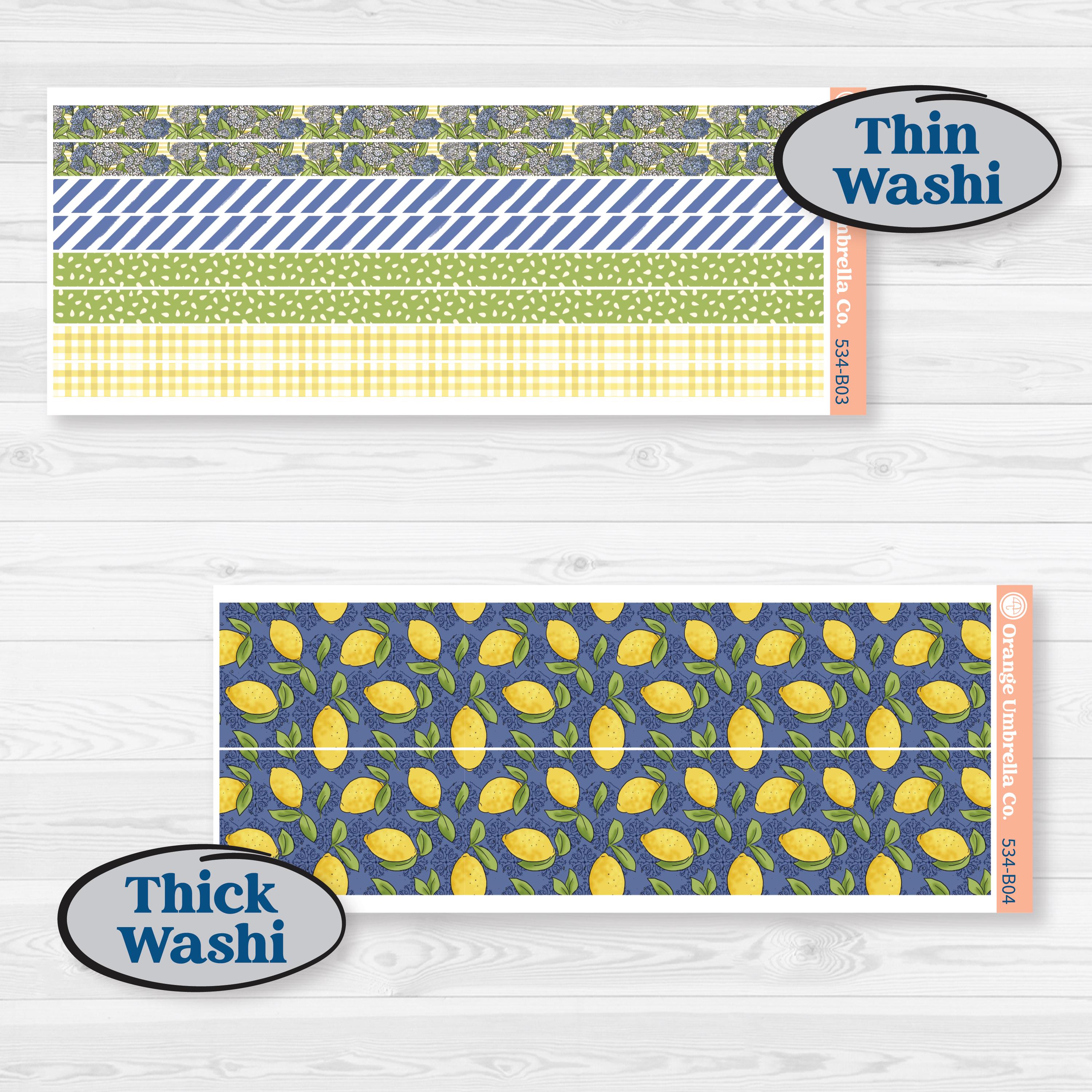 Summer Lemon Kit | Weekly Add-On Planner Kit Stickers | Lemonade Stand | KIT-534-B
