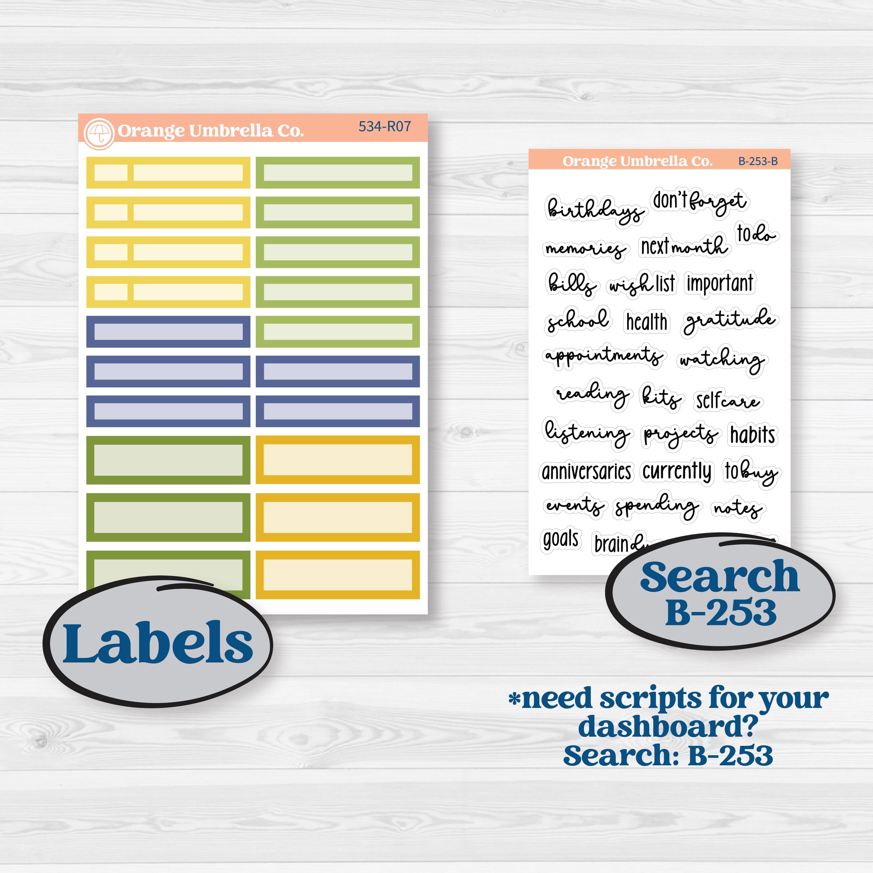Summer Lemon Kit | 8.5x11 Plum Monthly & Dashboard Planner Kit Stickers | Lemonade Stand | KIT-534-R