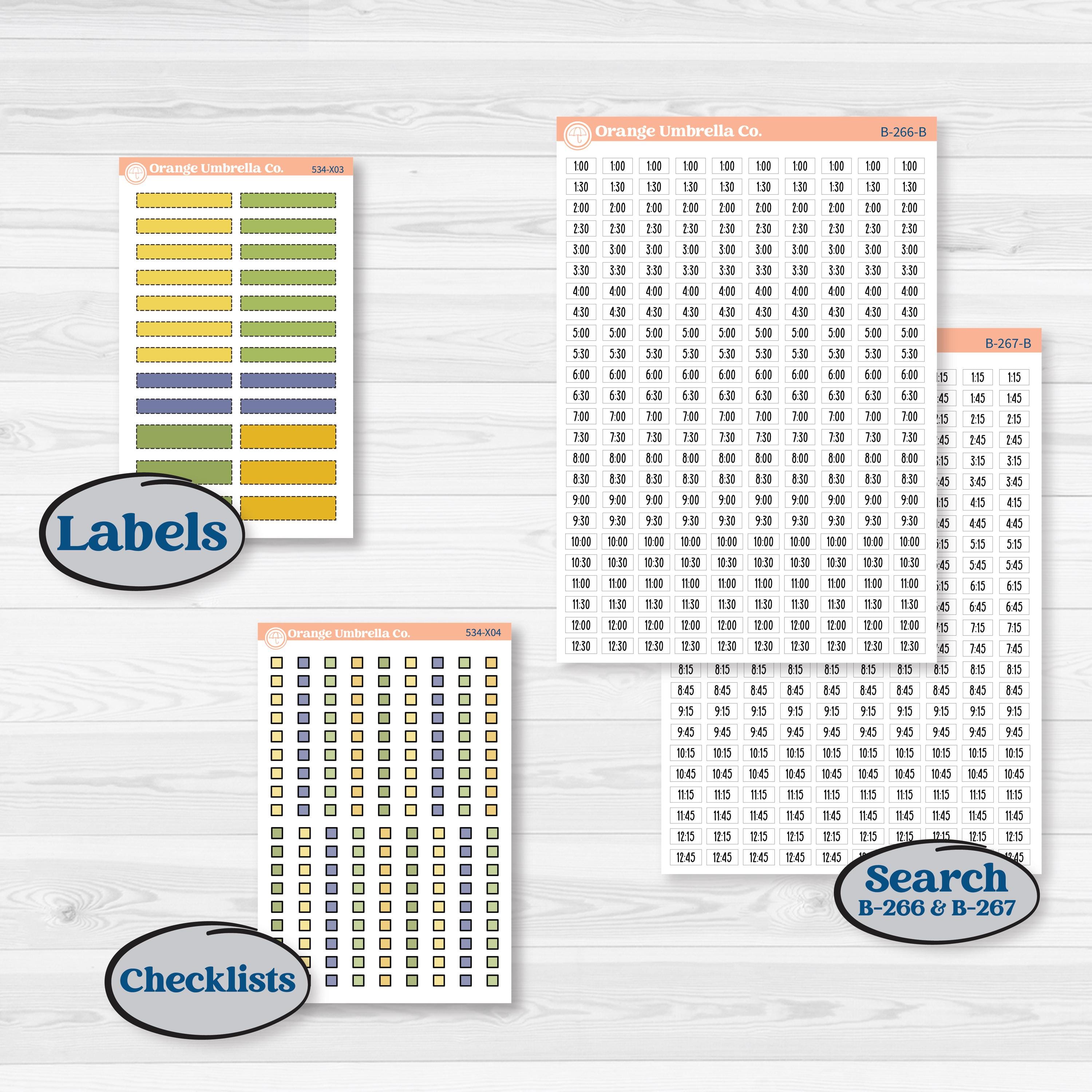 Summer Lemon Kit | Laurel Denise Jo Large Planner Kit Stickers | Lemonade Stand | KIT-534-X