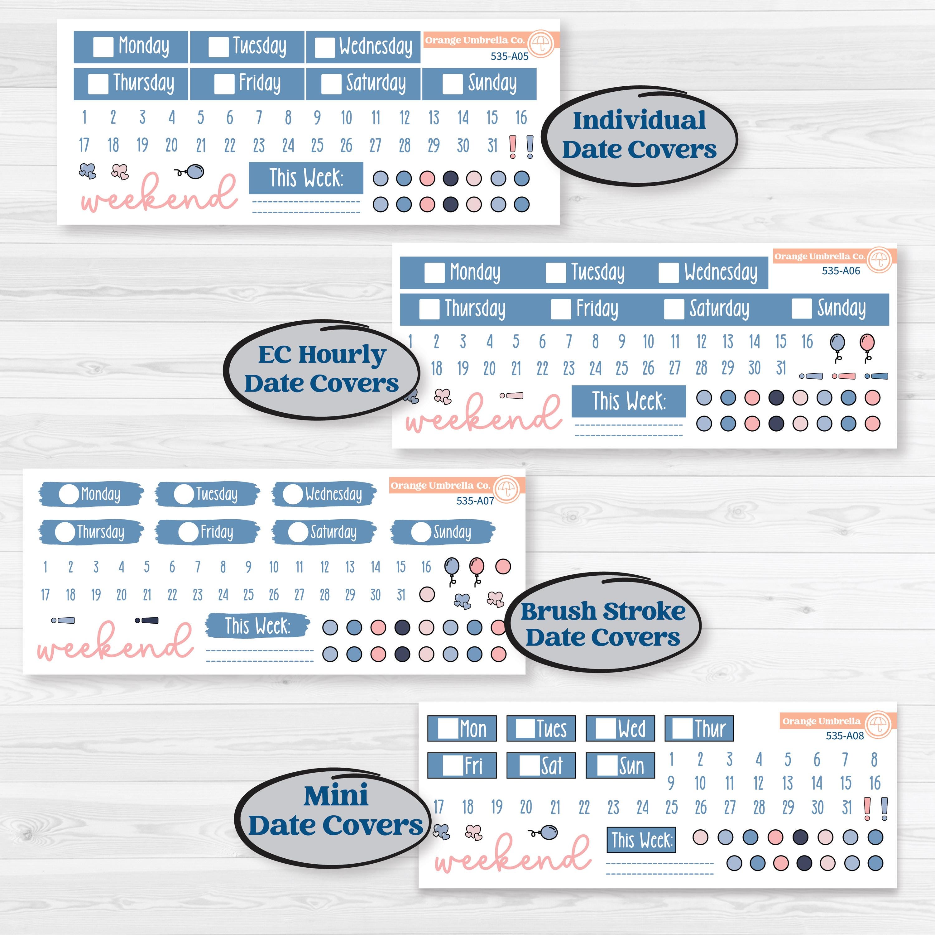 Tropical Flamingo | Weekly Sticker Kit for Vertical Planners like Erin Condren | Island Time | KIT-535-A