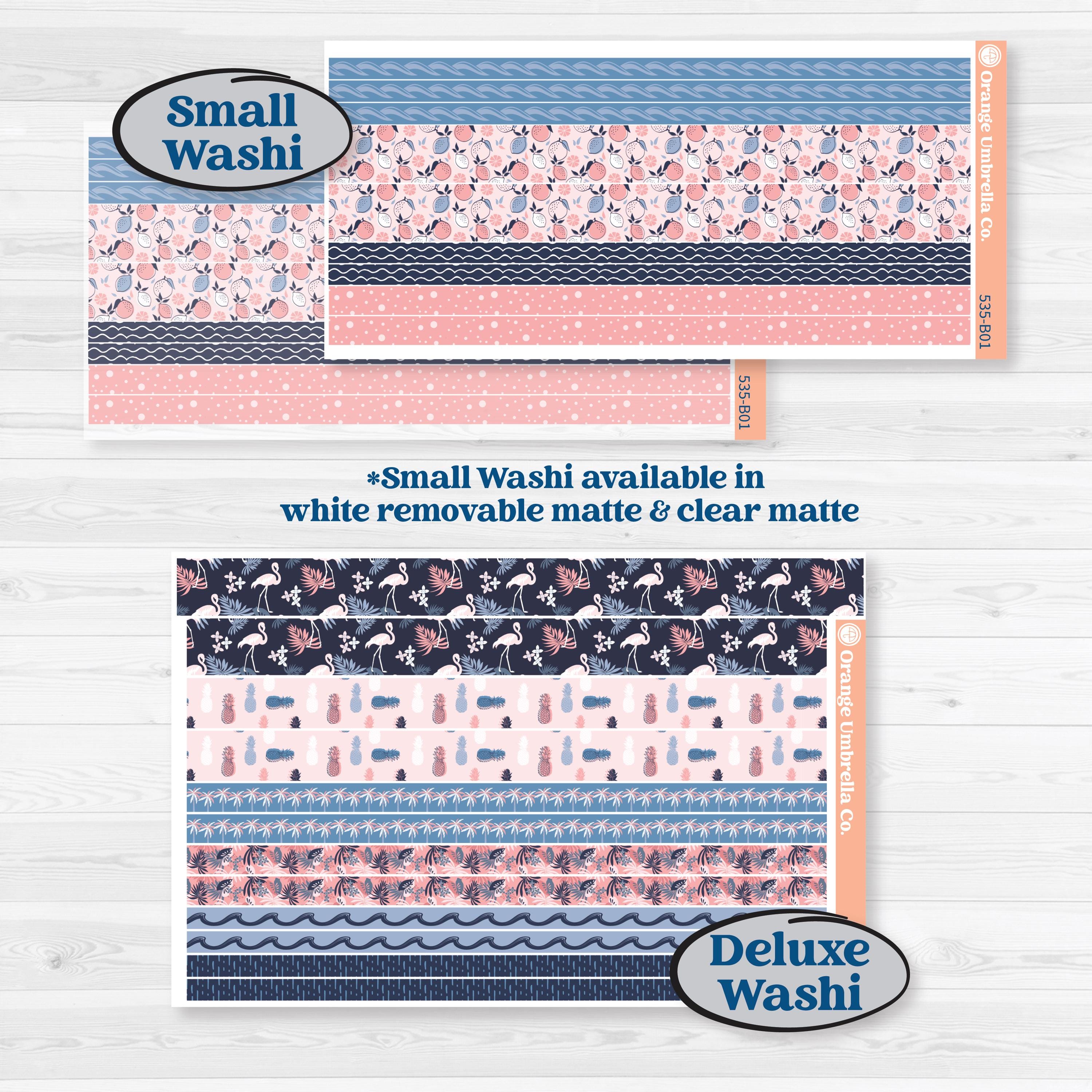 Tropical Flamingo | Weekly Add-On Planner Kit Stickers | Island Time | KIT-535-B