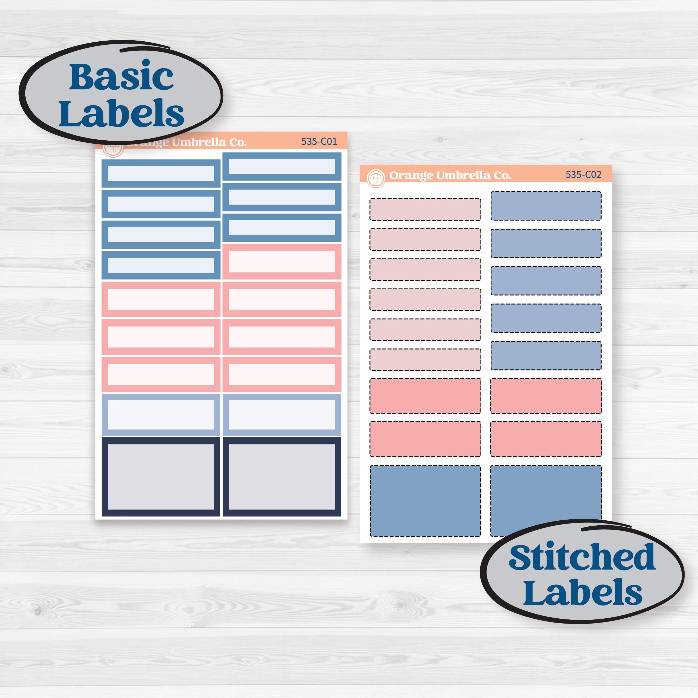 Tropical Flamingo | Weekly Add-On Labels Planner Kit Stickers | Island Time | KIT-535-C
