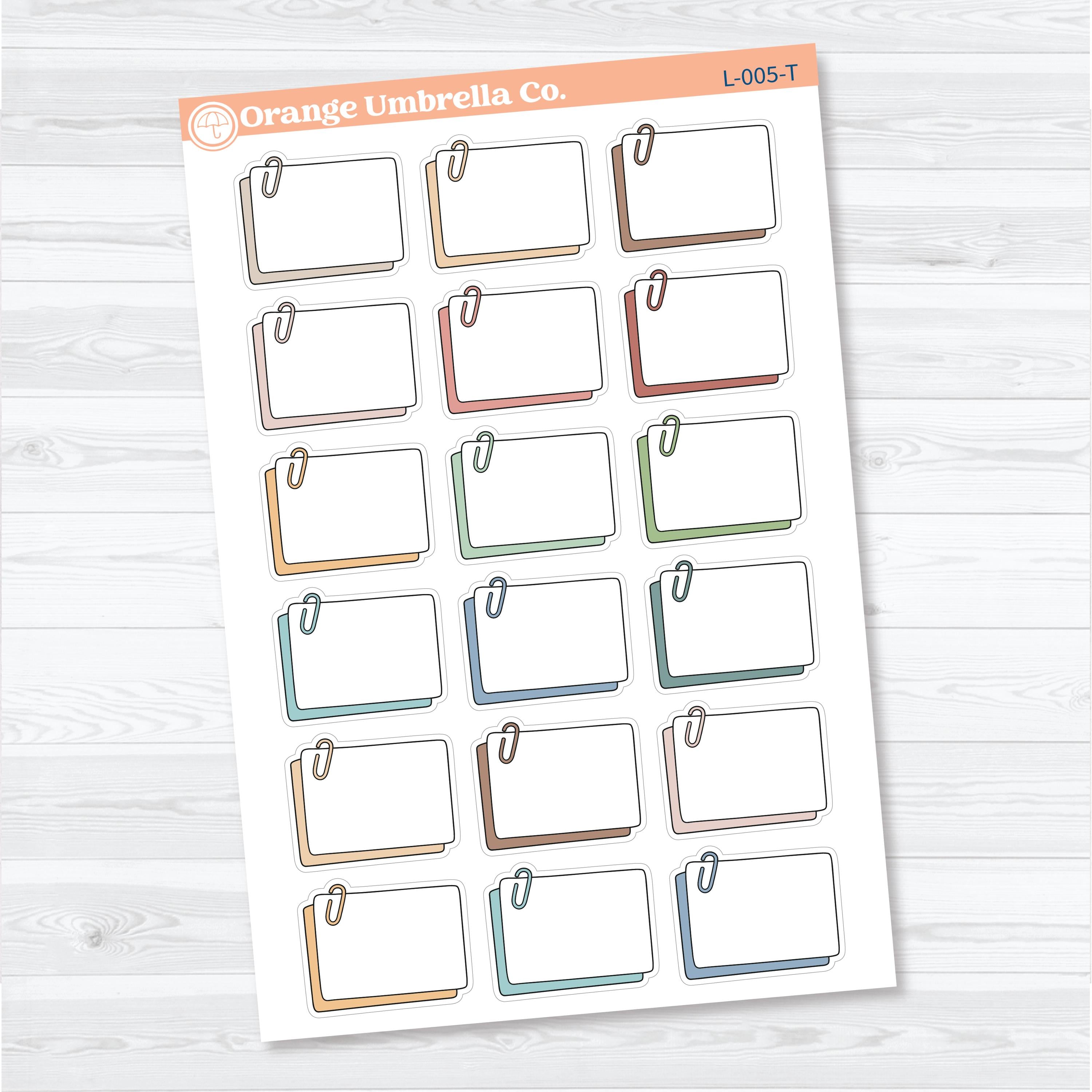 Paper Clip Box Labels | Functional Planner Stickers | L-005