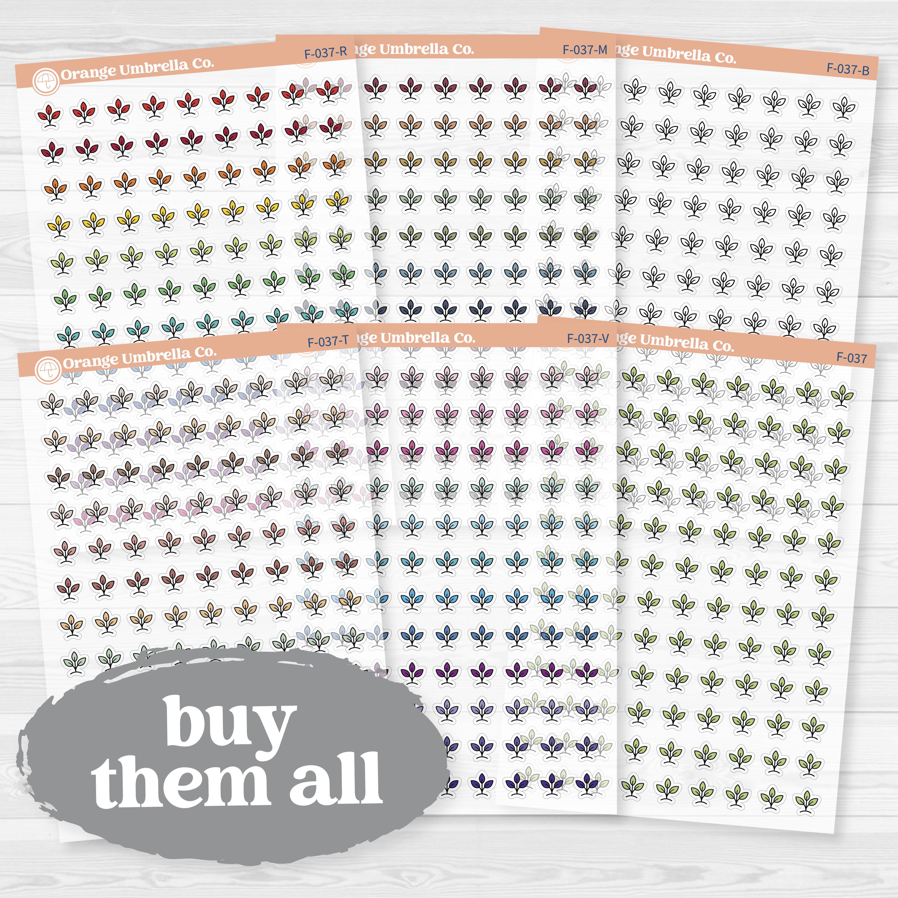 Inductive Bible Study Icons Growth & Transformation Clear Matte | Faith-Based Planner and Bible Journaling Stickers | F-037-CM