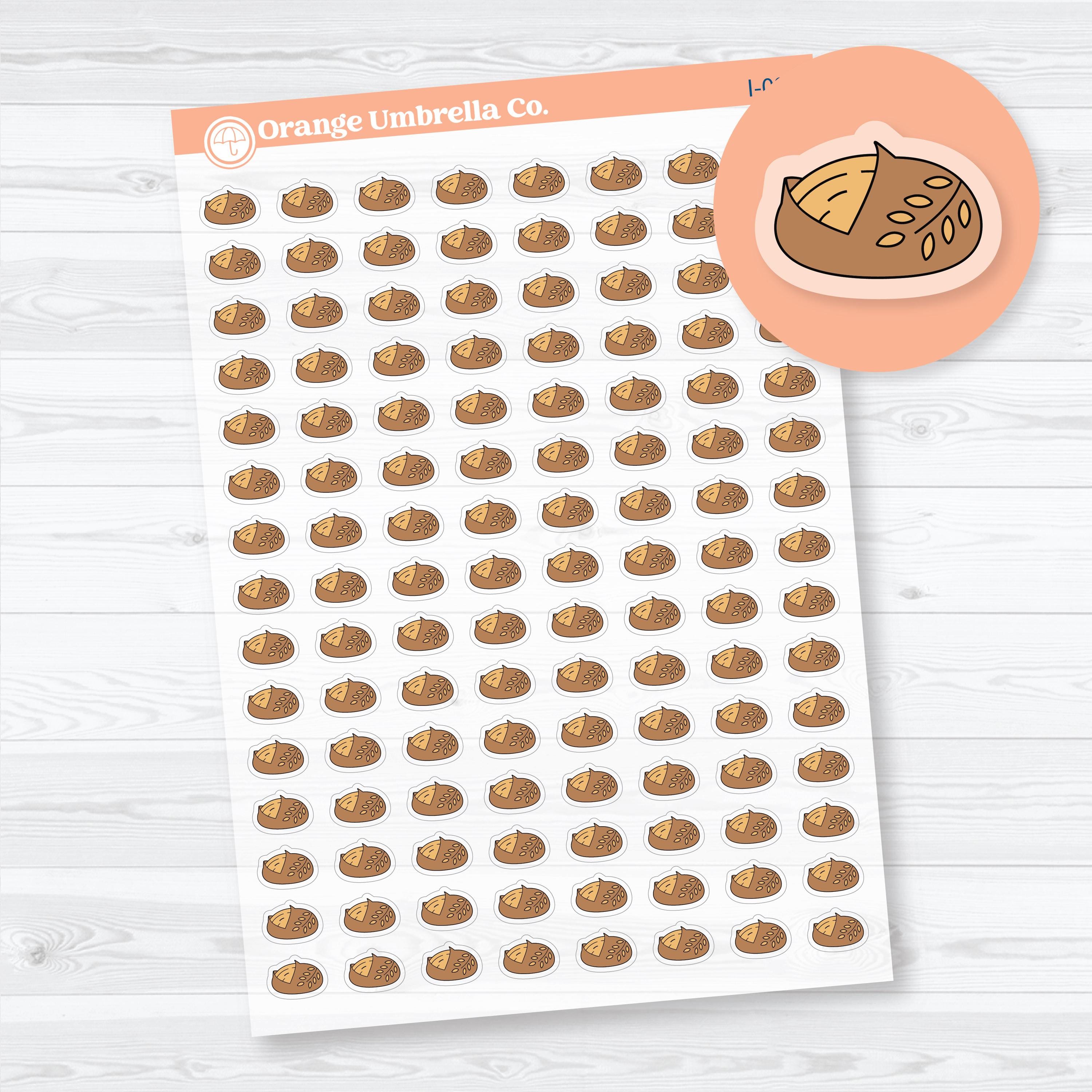 Sourdough Bread Baking Icons Clear Matte | Functional Planner Stickers | I-098-CM
