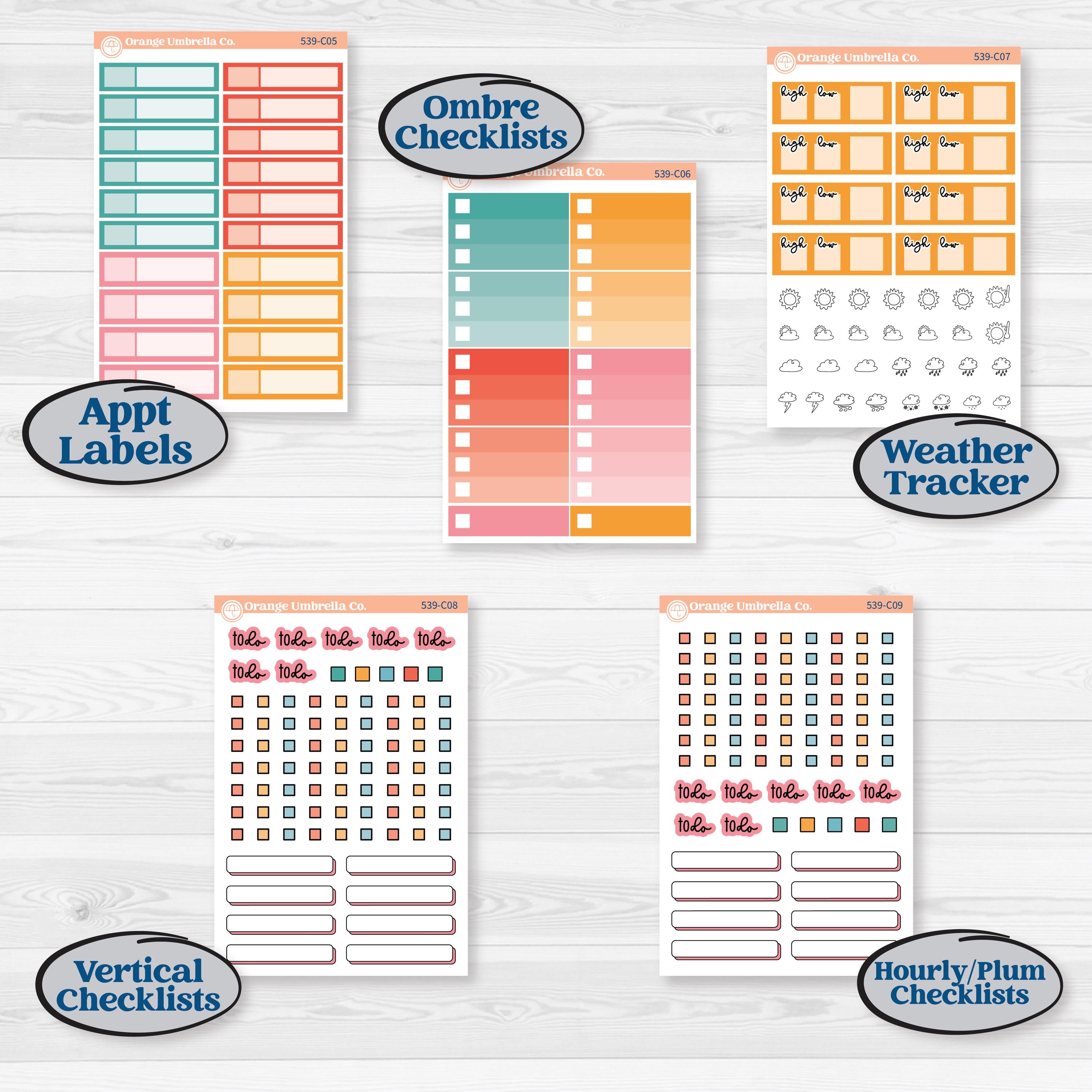 Back To School Kit | Weekly Add-On Labels Planner Kit Stickers | Level Up | KIT-539-C