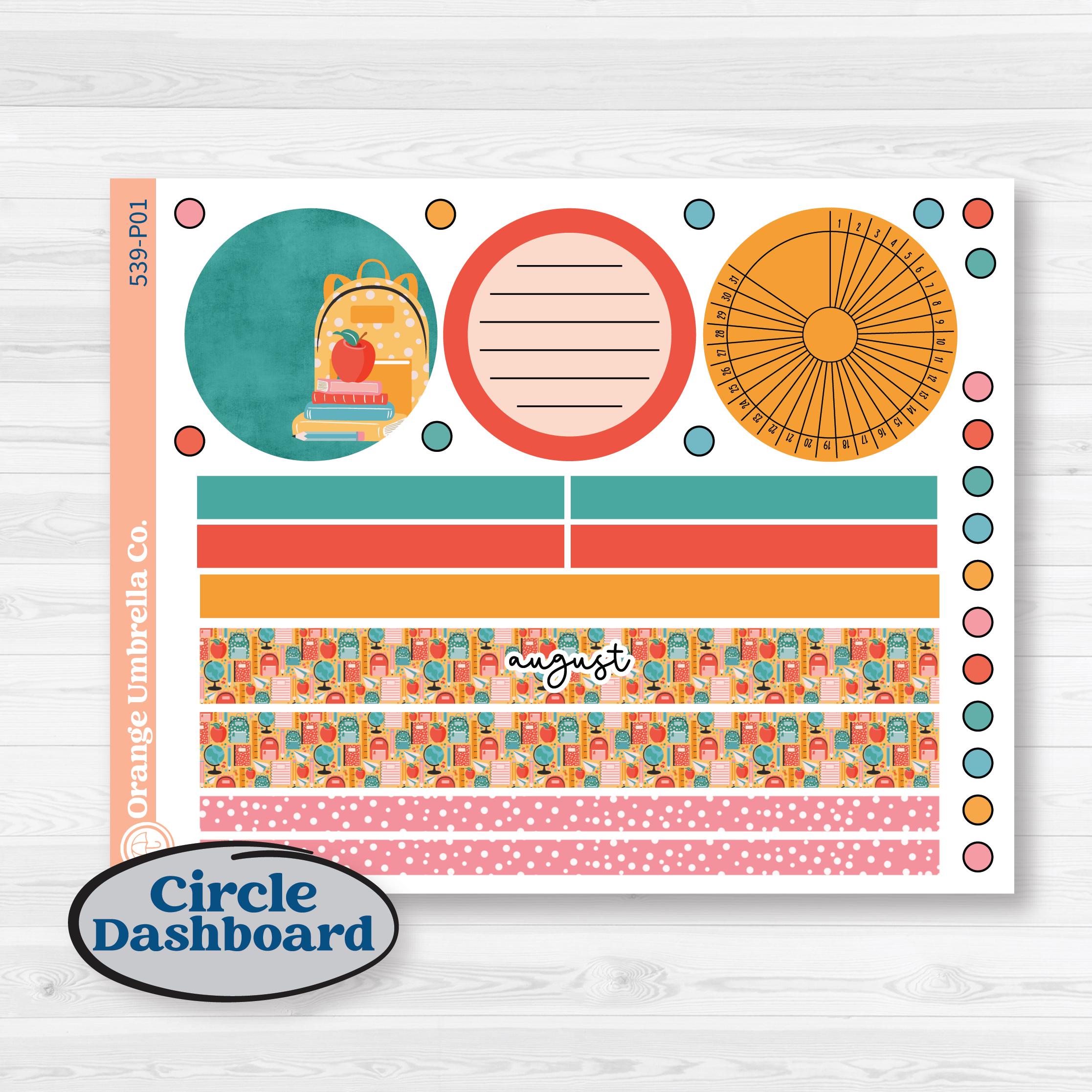 Back To School Kit | A5 Plum Monthly & Dashboard Planner Kit Stickers | Level Up | KIT-539-P