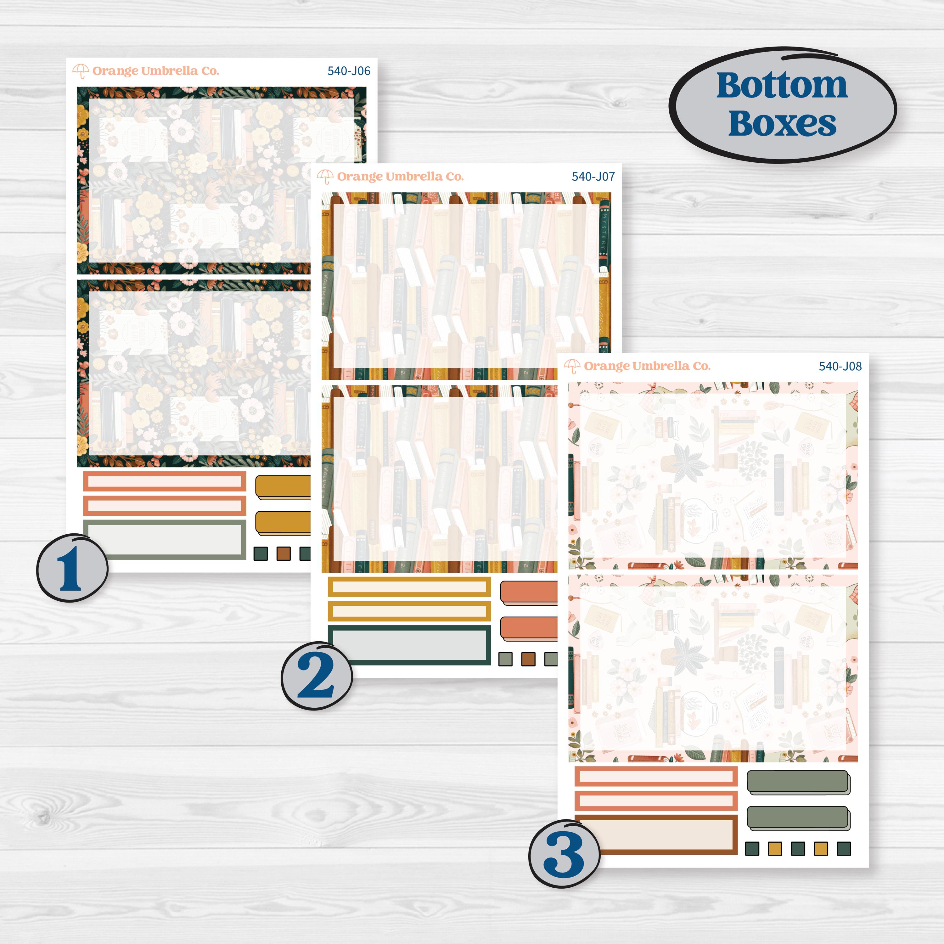 Book Love Planner Kit | A5 Daily Duo Planner Kit Stickers | Bookmarked | KIT-540-J