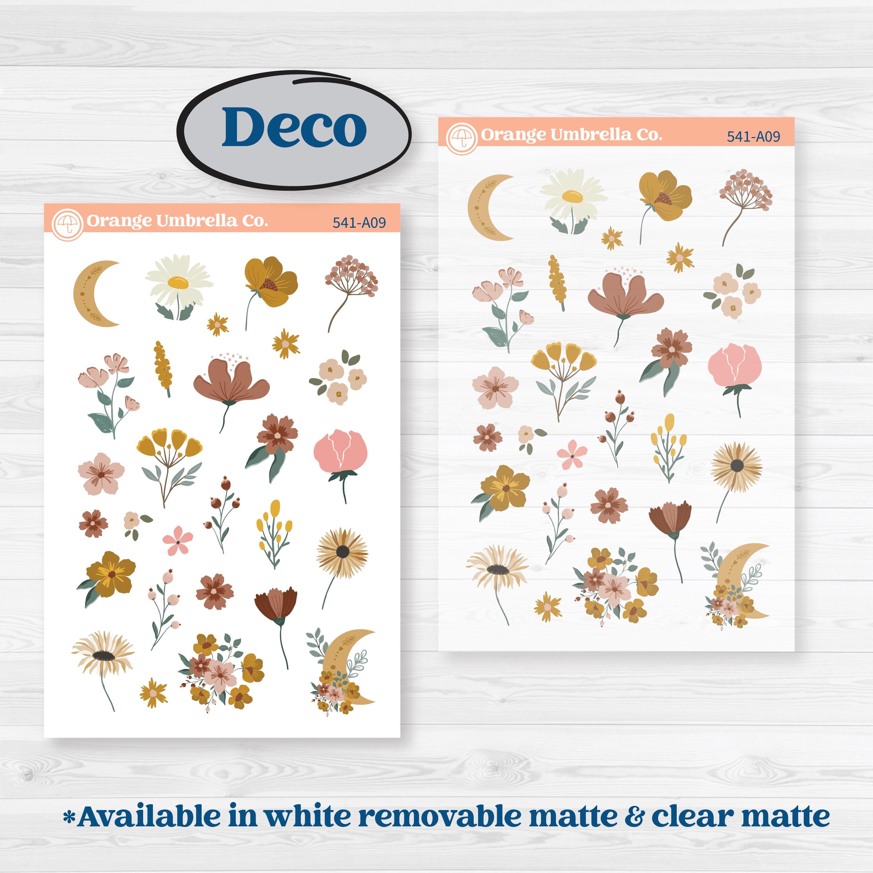Boho Floral Planner Kit | Weekly Sticker Kit for Vertical Planners like Erin Condren | Living Is Easy | KIT-541-A