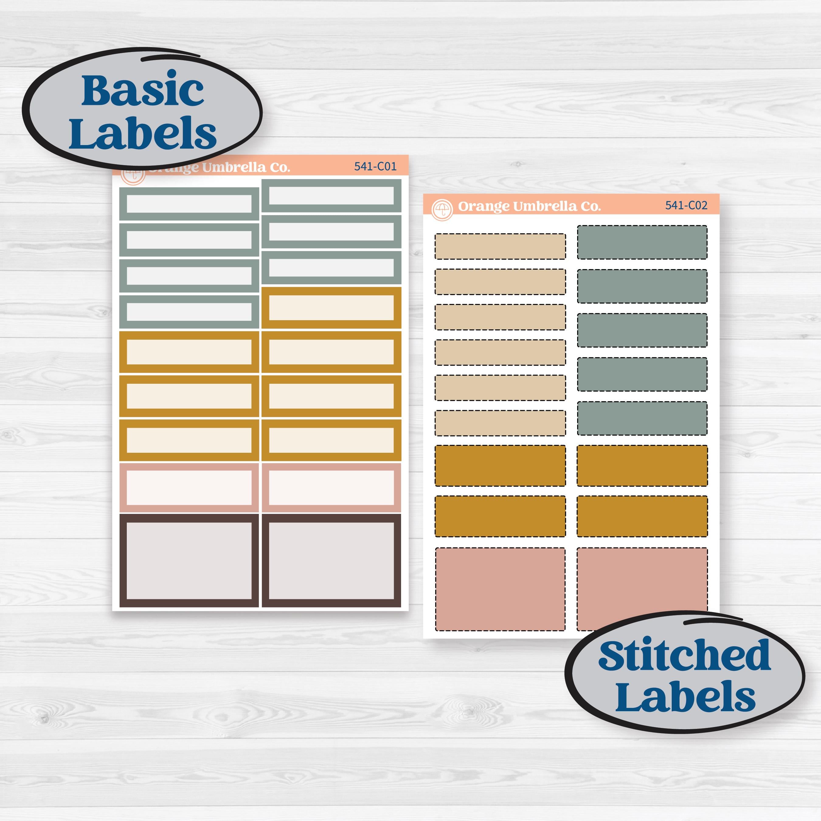 Boho Floral Planner Kit | Weekly Add-On Labels Planner Kit Stickers | Living Is Easy | KIT-541-C