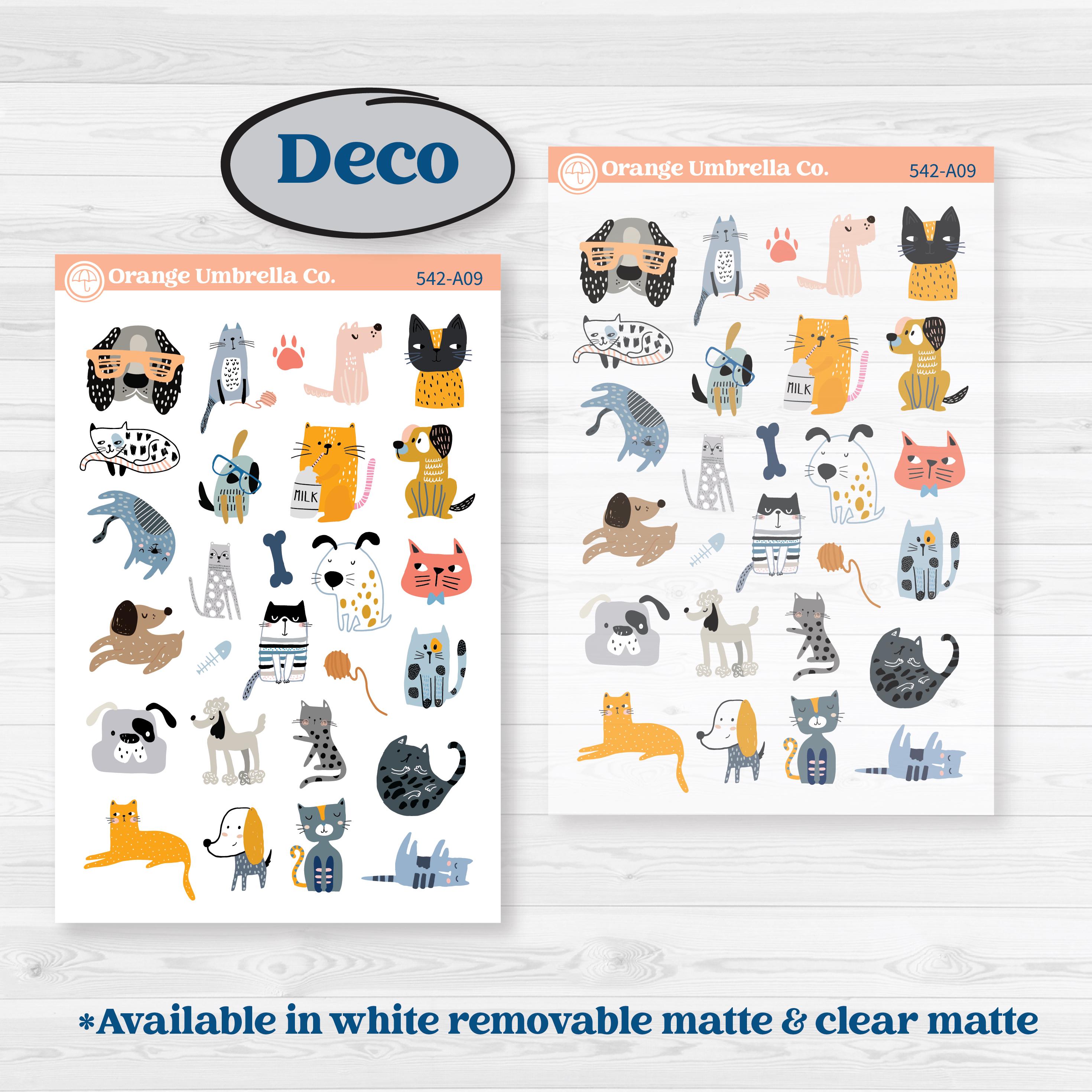 Pet Lover Planner Kit | Weekly Sticker Kit for Vertical Planners like Erin Condren | Furever Friends | KIT-542-A