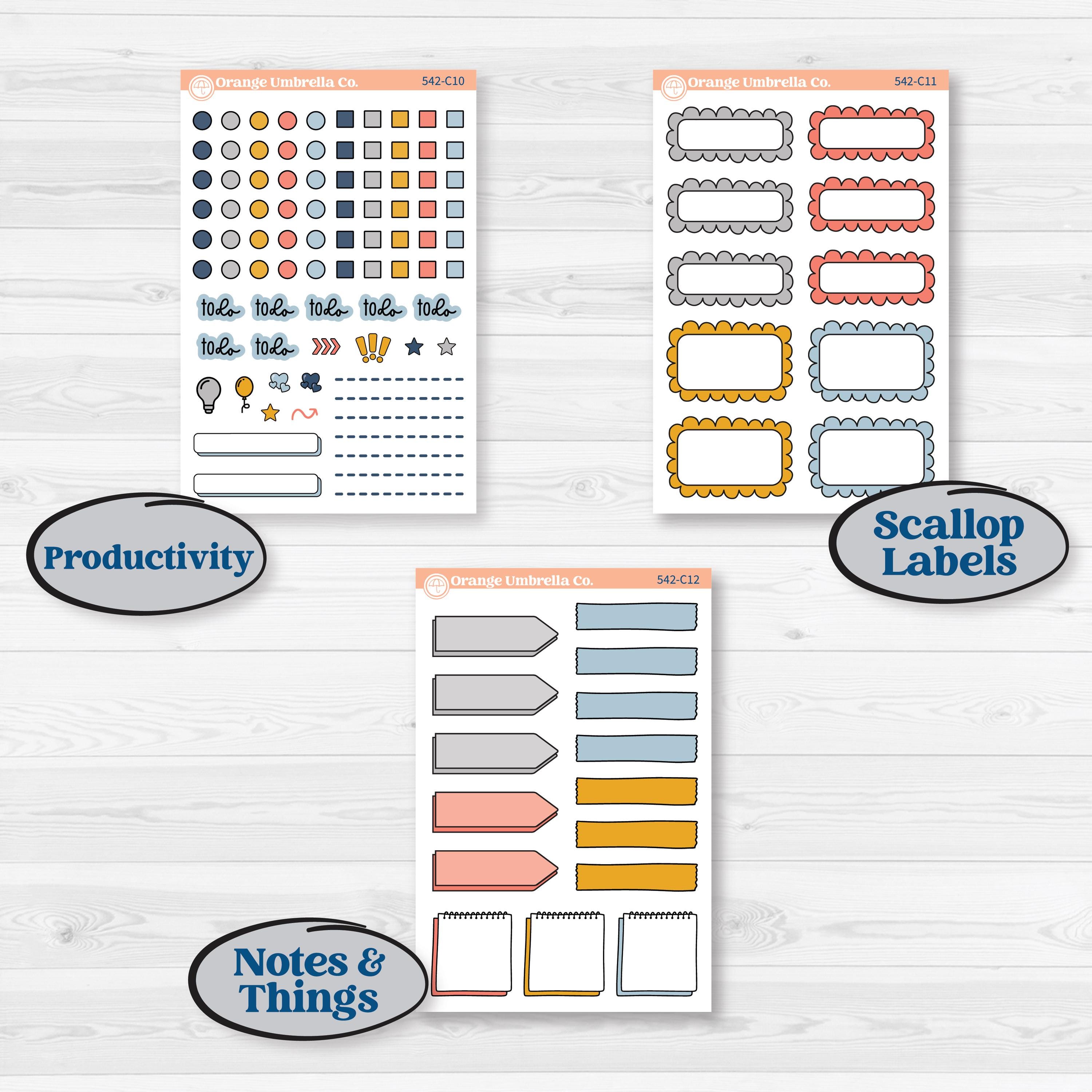 Pet Lover Planner Kit | Weekly Add-On Labels Planner Kit Stickers | Furever Friends | KIT-542-C