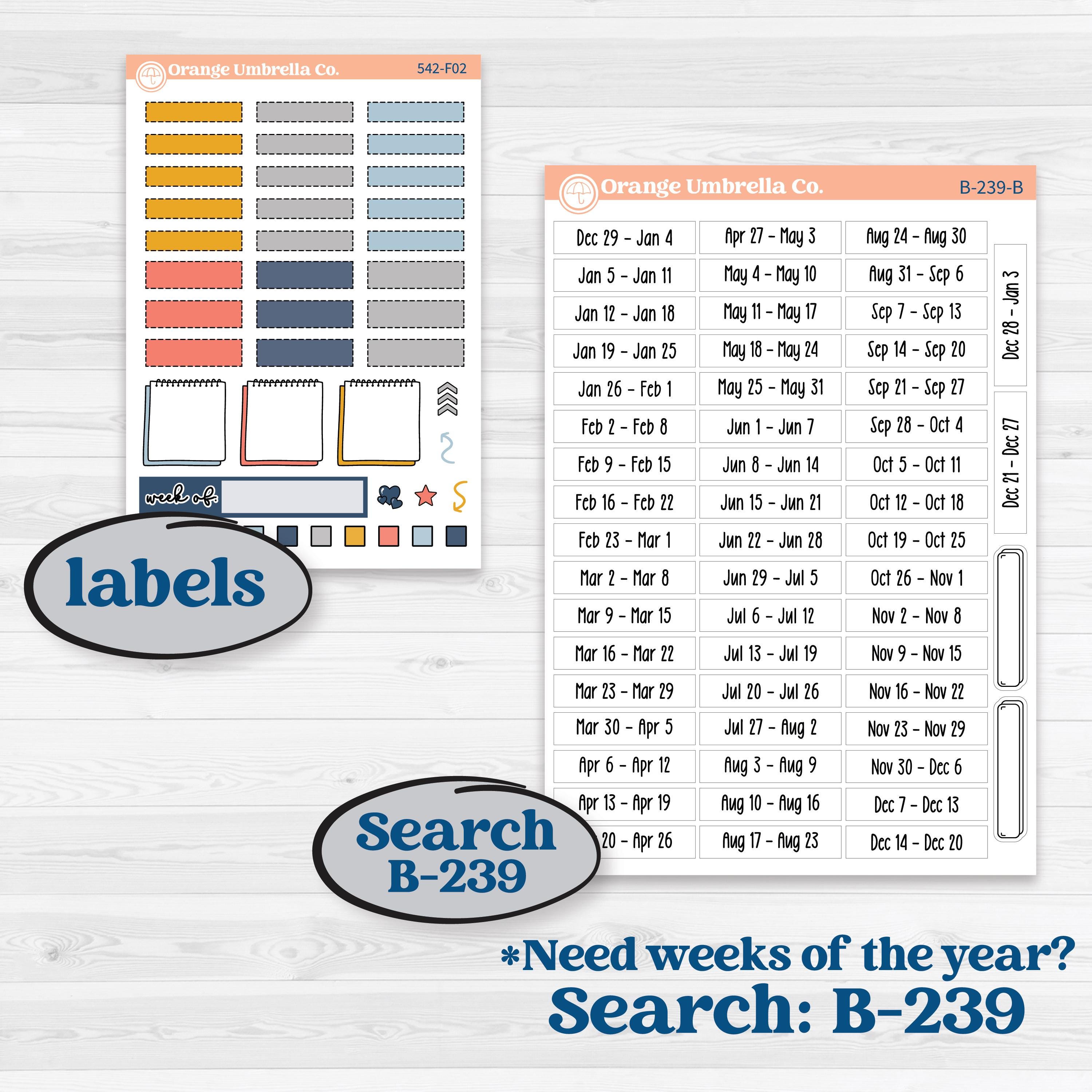 Pet Lover Planner Kit | Hobonichi Weeks Weekly Planner Kit Stickers | Furever Friends | KIT-542-F