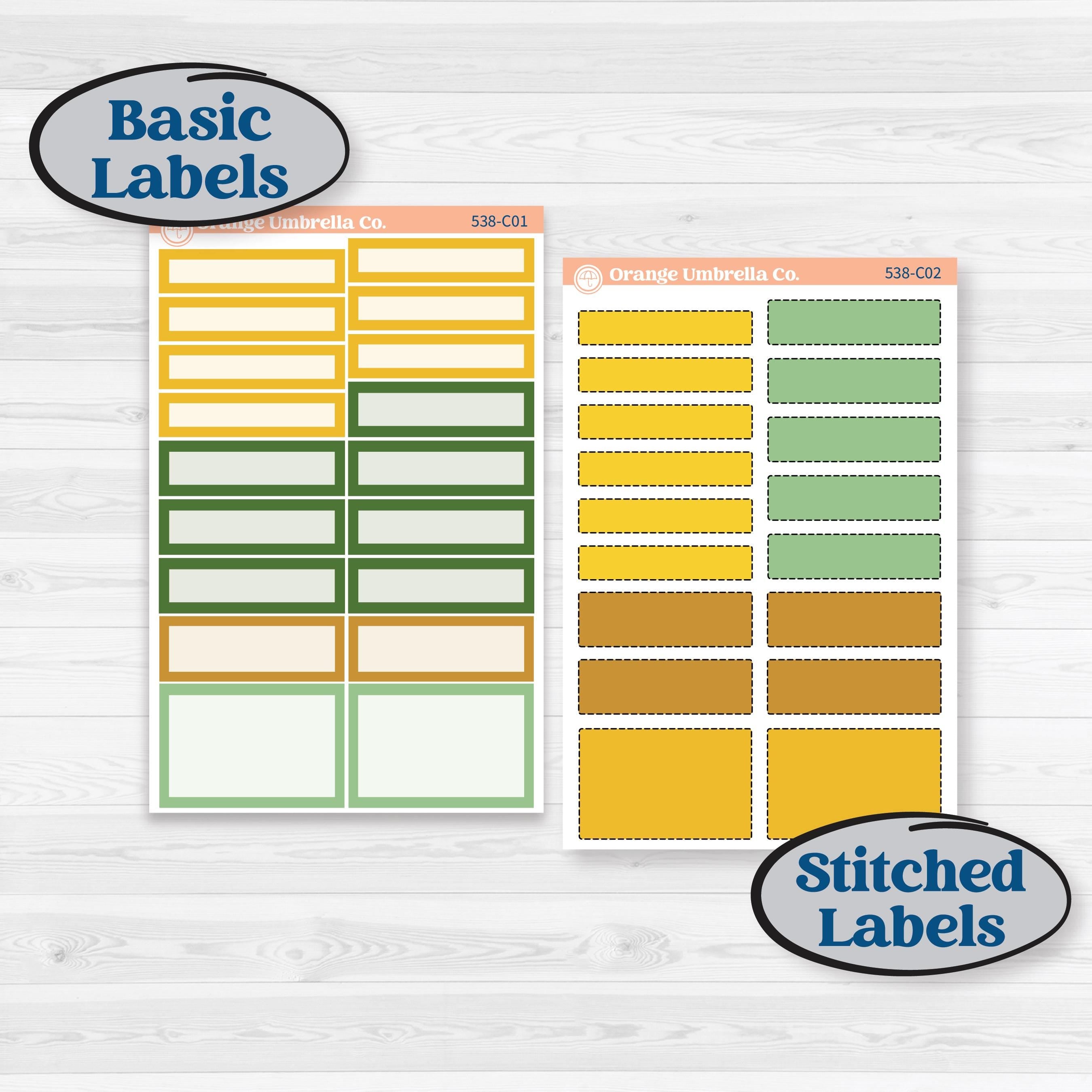 Sunflower Cottage | Weekly Add-On Labels Planner Kit Stickers | Sun Blooms | KIT-538-C