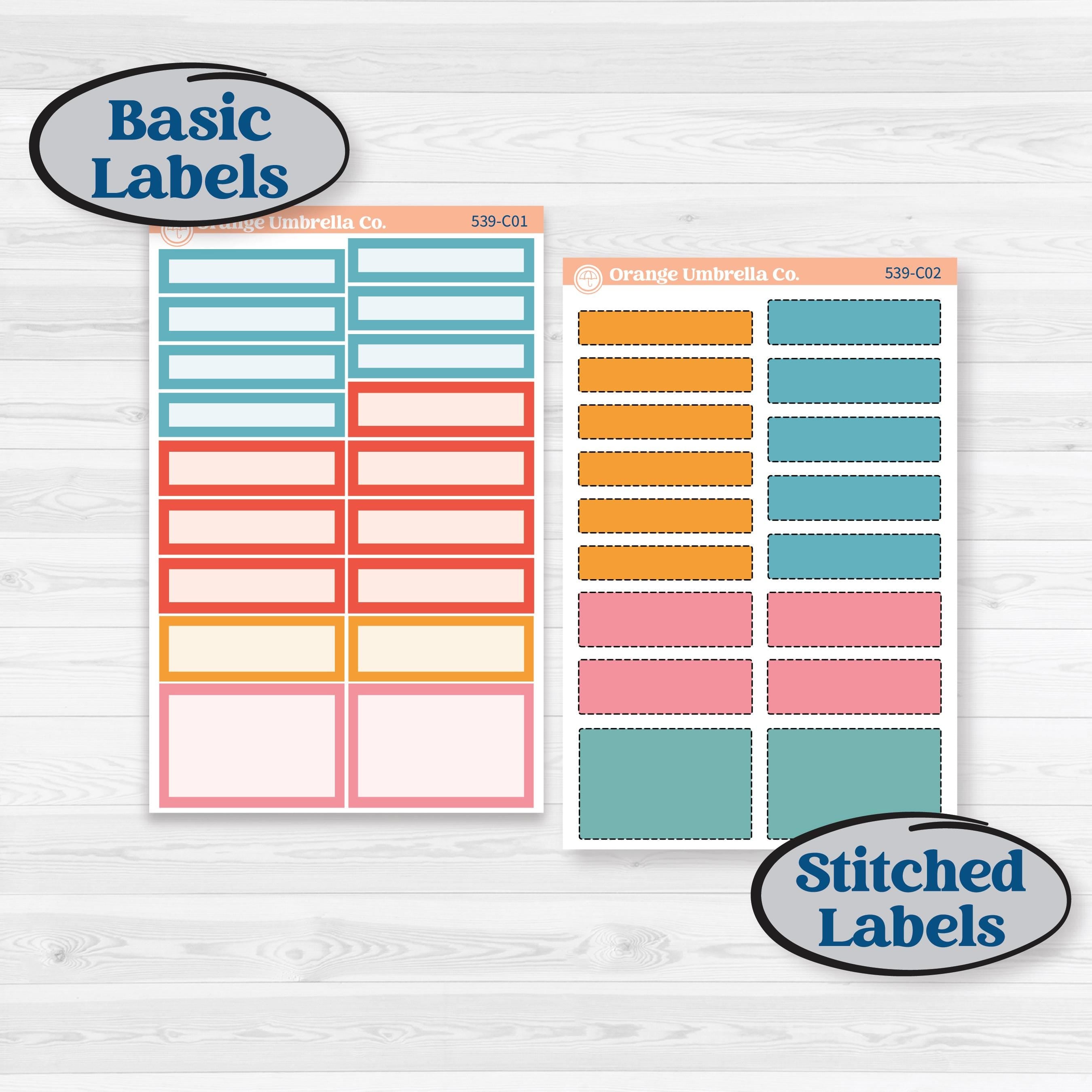Back To School Kit | Weekly Add-On Labels Planner Kit Stickers | Level Up | KIT-539-C