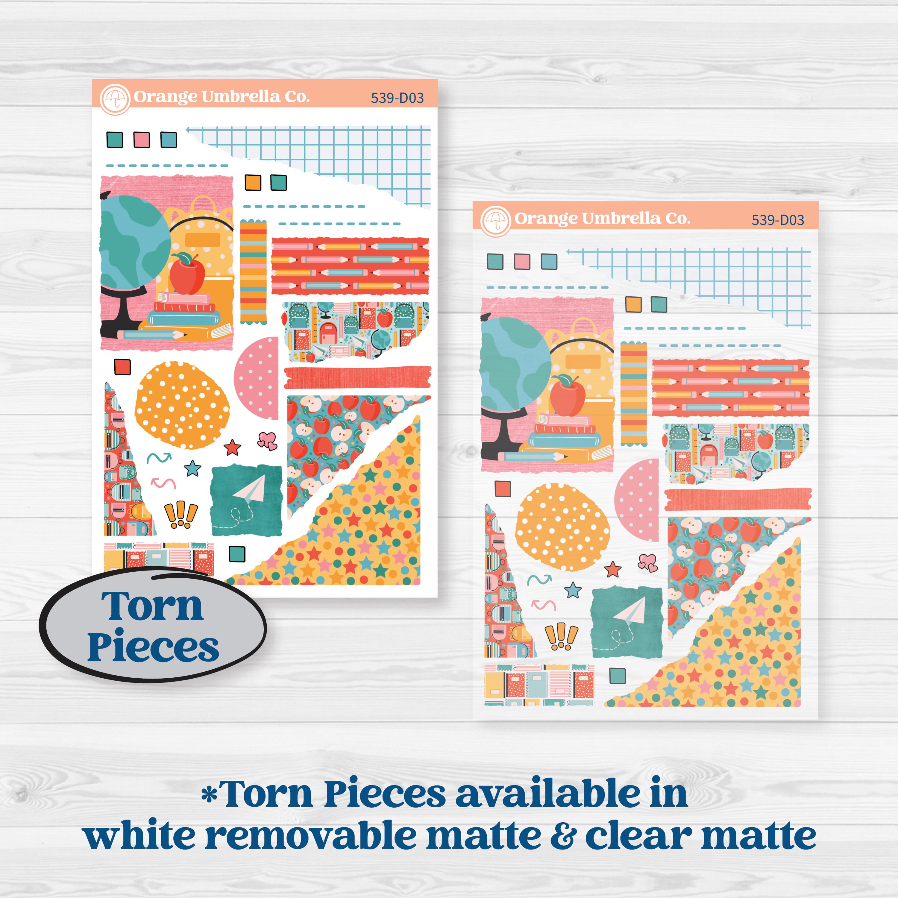 Back To School Kit | Journaling or Scrapbooking Kit | Creative Junk Journal Planner Stickers | Level Up | KIT-539-D