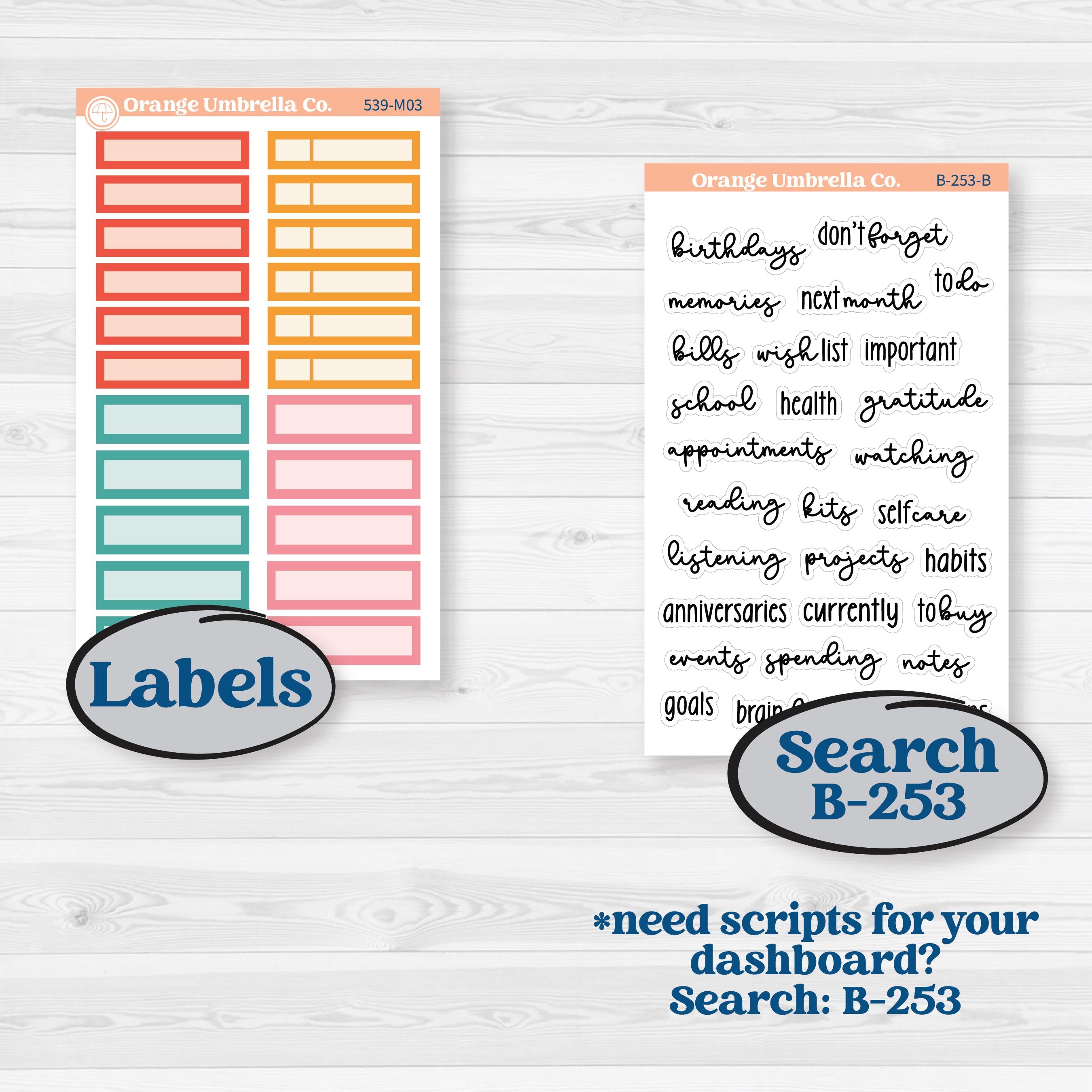 Back To School Kit | A5 Erin Condren Monthly & Productivity Dashboard Sticker Kit | Level Up | KIT-539-M