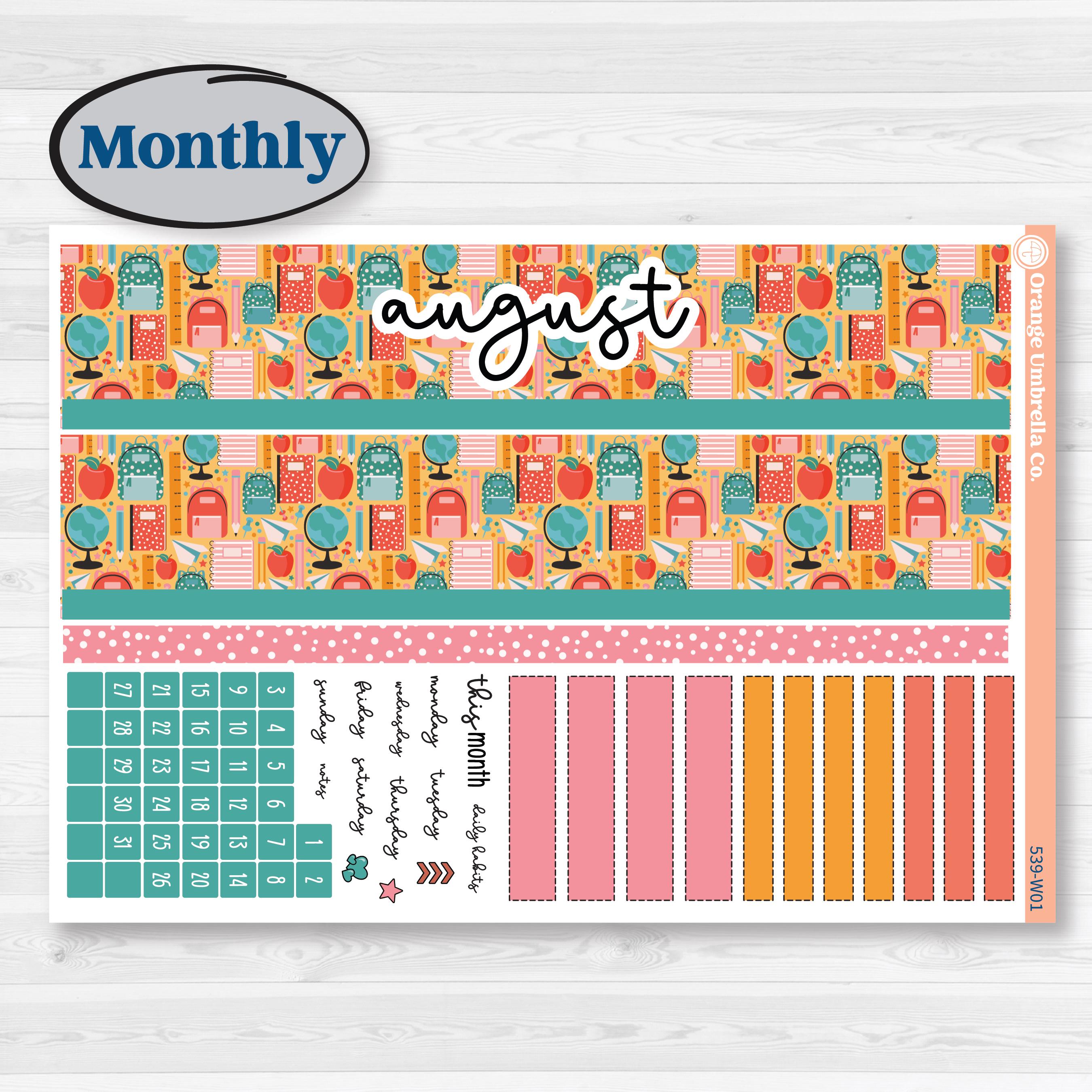Back To School Kit | Laurel Denise Scout Large Planner Kit Stickers | Level Up | KIT-539-W