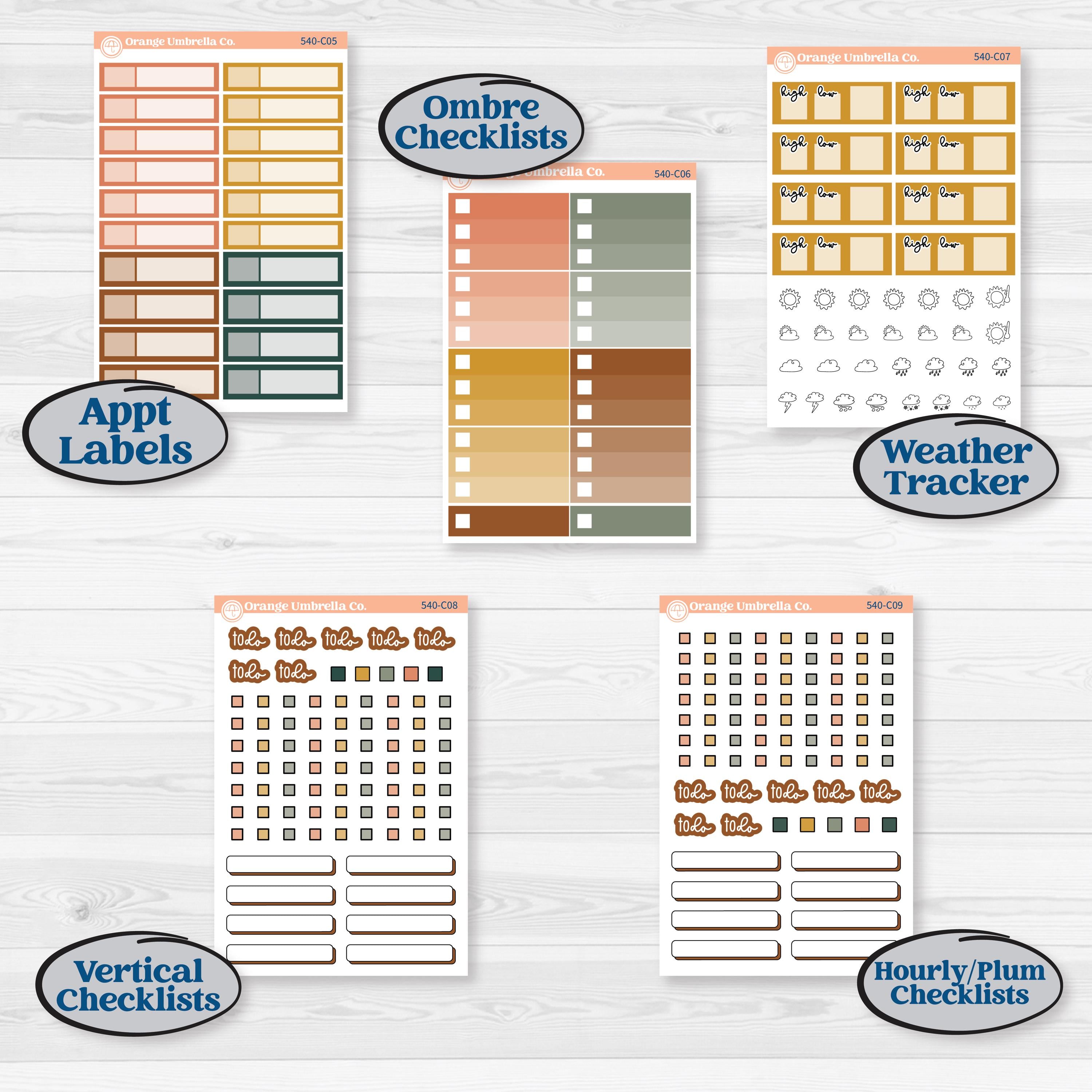 Book Love Planner Kit | Weekly Add-On Labels Planner Kit Stickers | Bookmarked | KIT-540-C