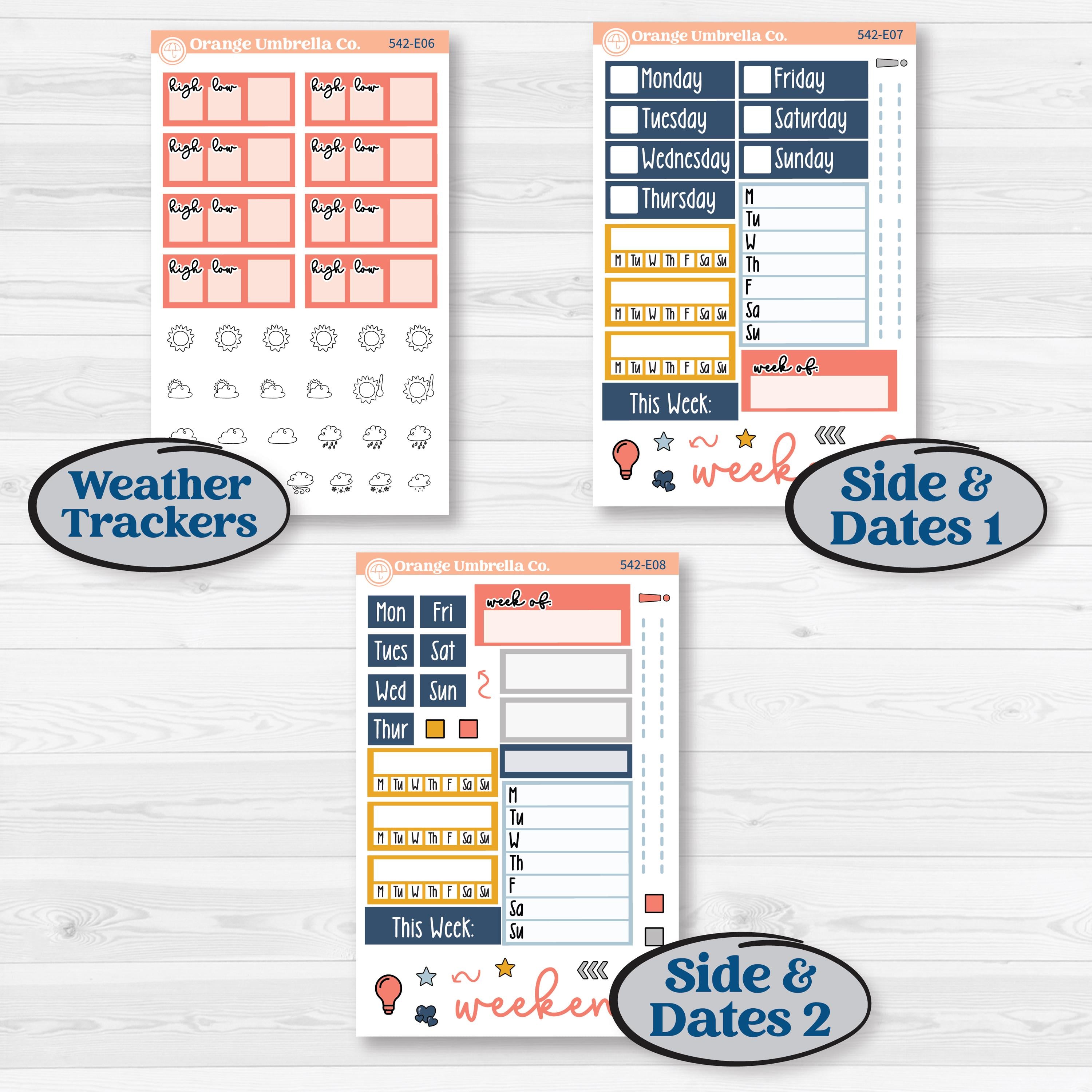 Pet Lover Planner Kit | Hobonichi Cousin Weekly & Daily Planner Kit Stickers | Furever Friends | KIT-542-E