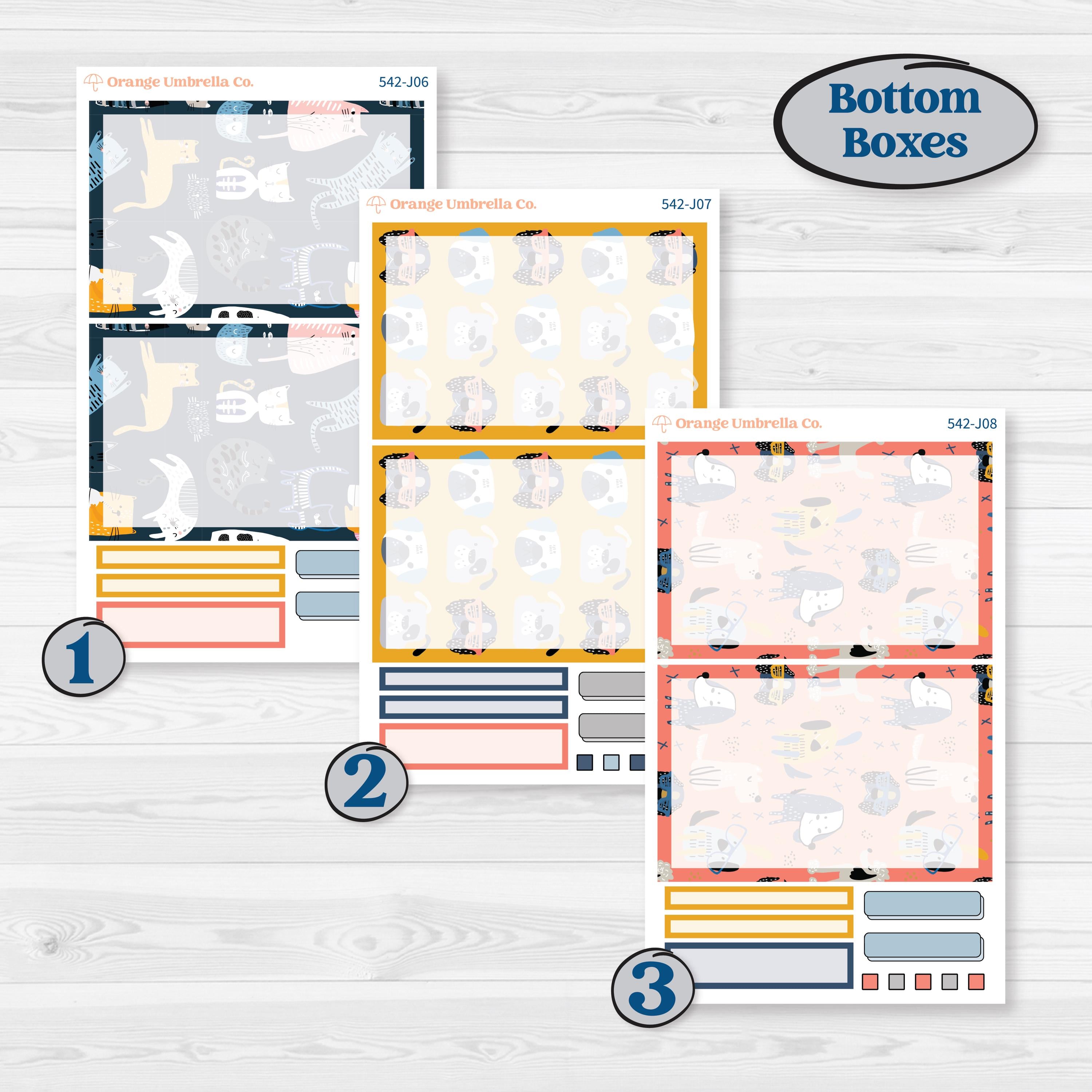 Pet Lover Planner Kit | A5 Daily Duo Planner Kit Stickers | Furever Friends | KIT-542-J