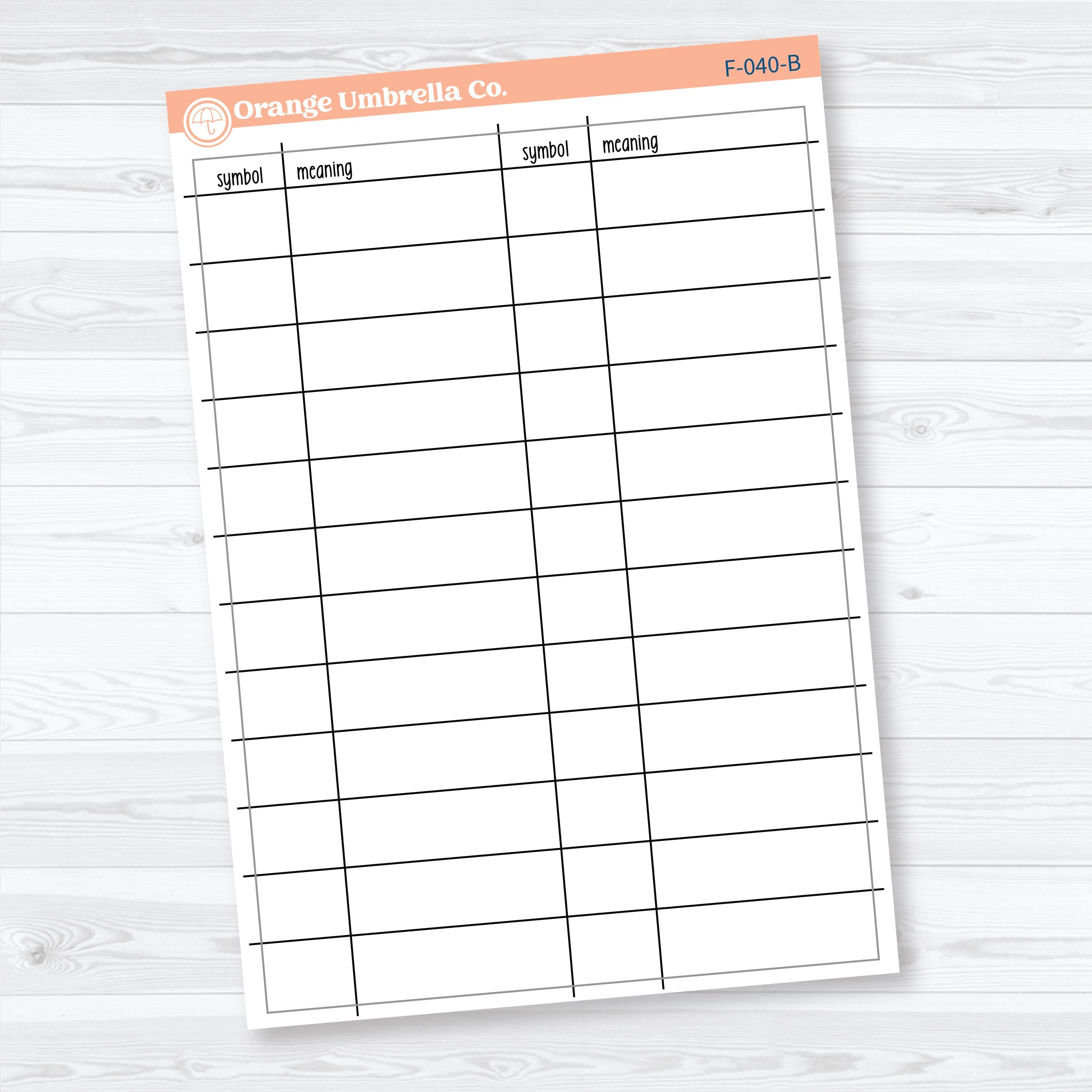 Inductive Bible Study Legend | Bible Study Key Sticker or Tip-In | Faith & Bible Journaling | F-040