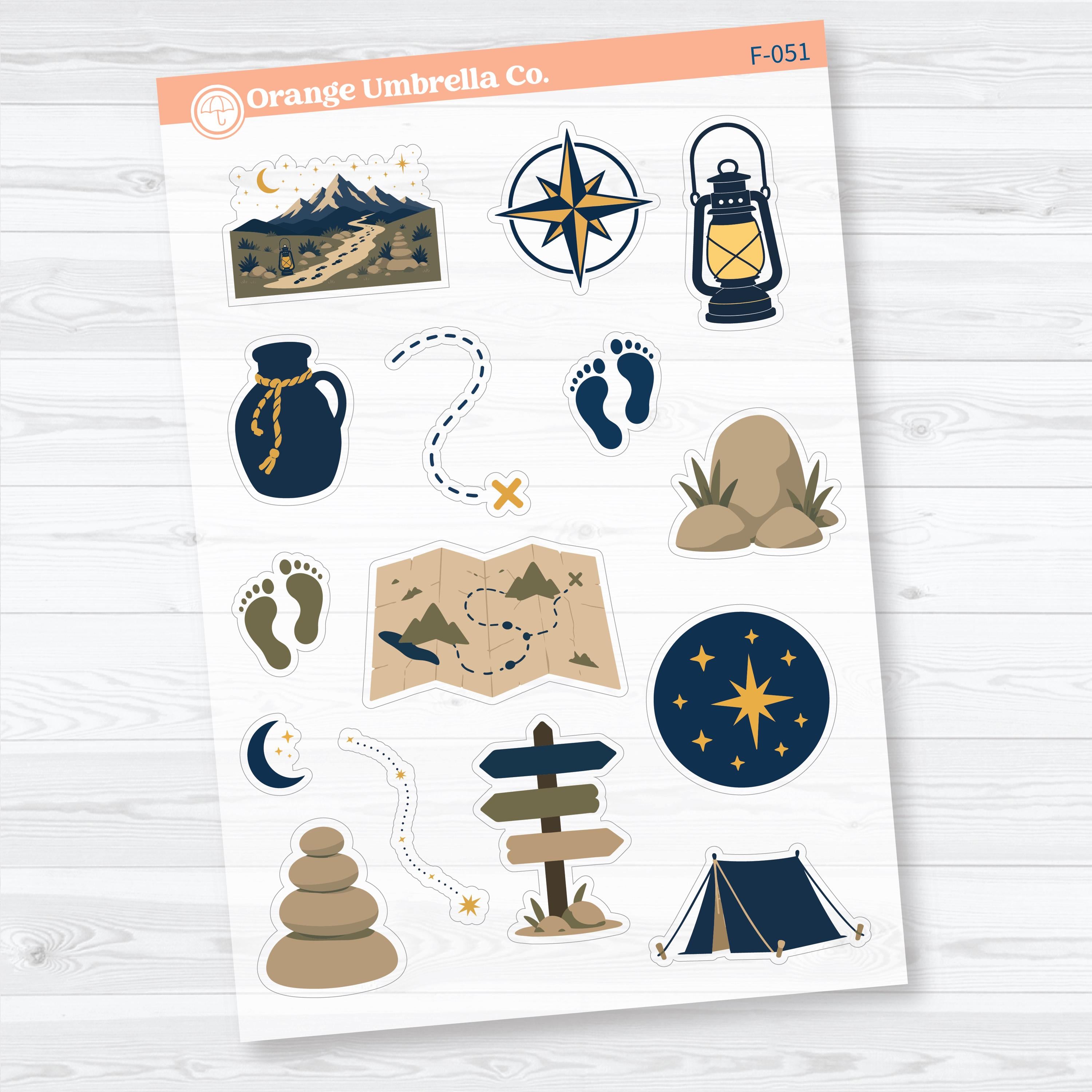 Where He Leads | Journey Bible Study Sticker Collection Clear Matte | F-048–F-051-CM