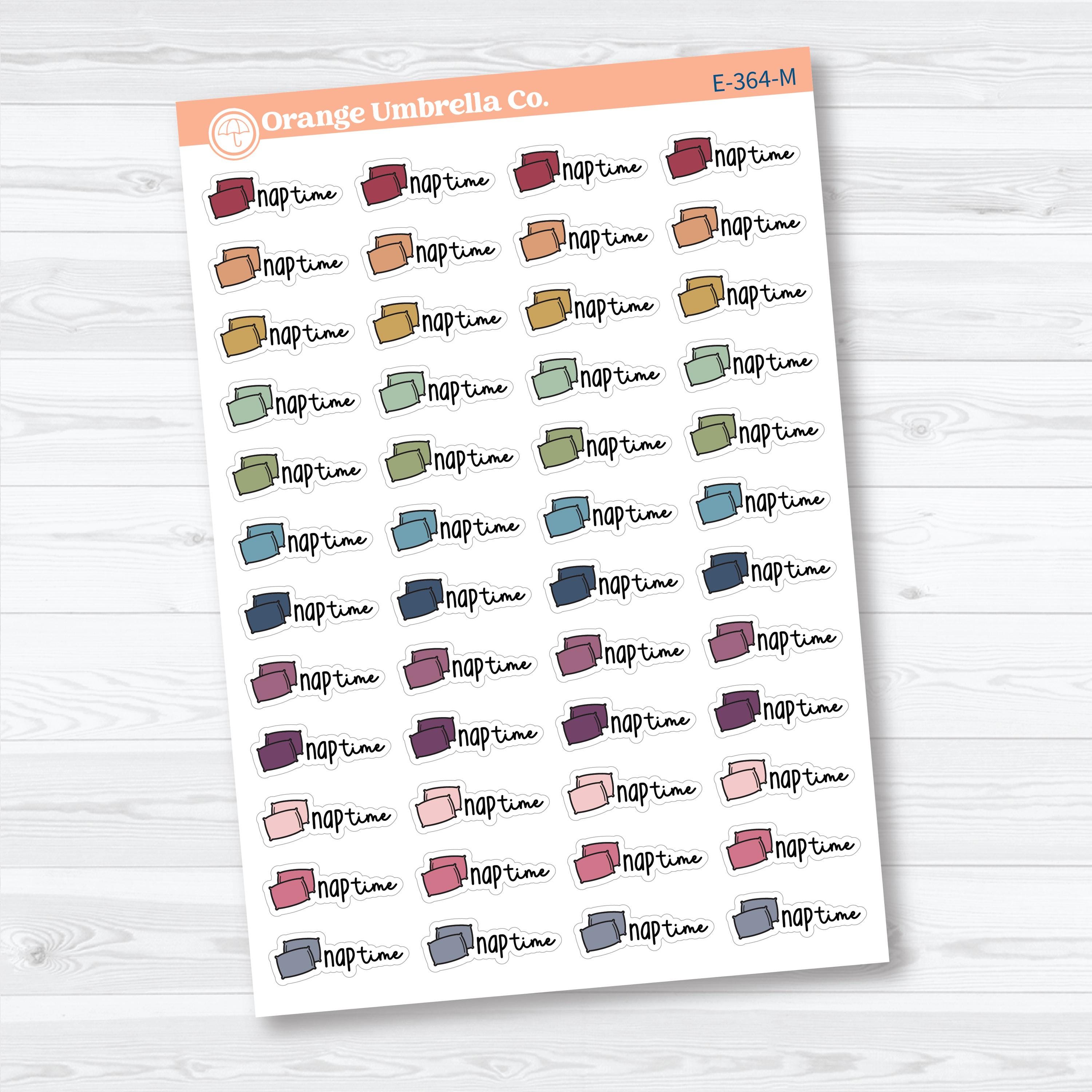 Nap Time Doodled Event Labels | Planner Stickers | E-364
