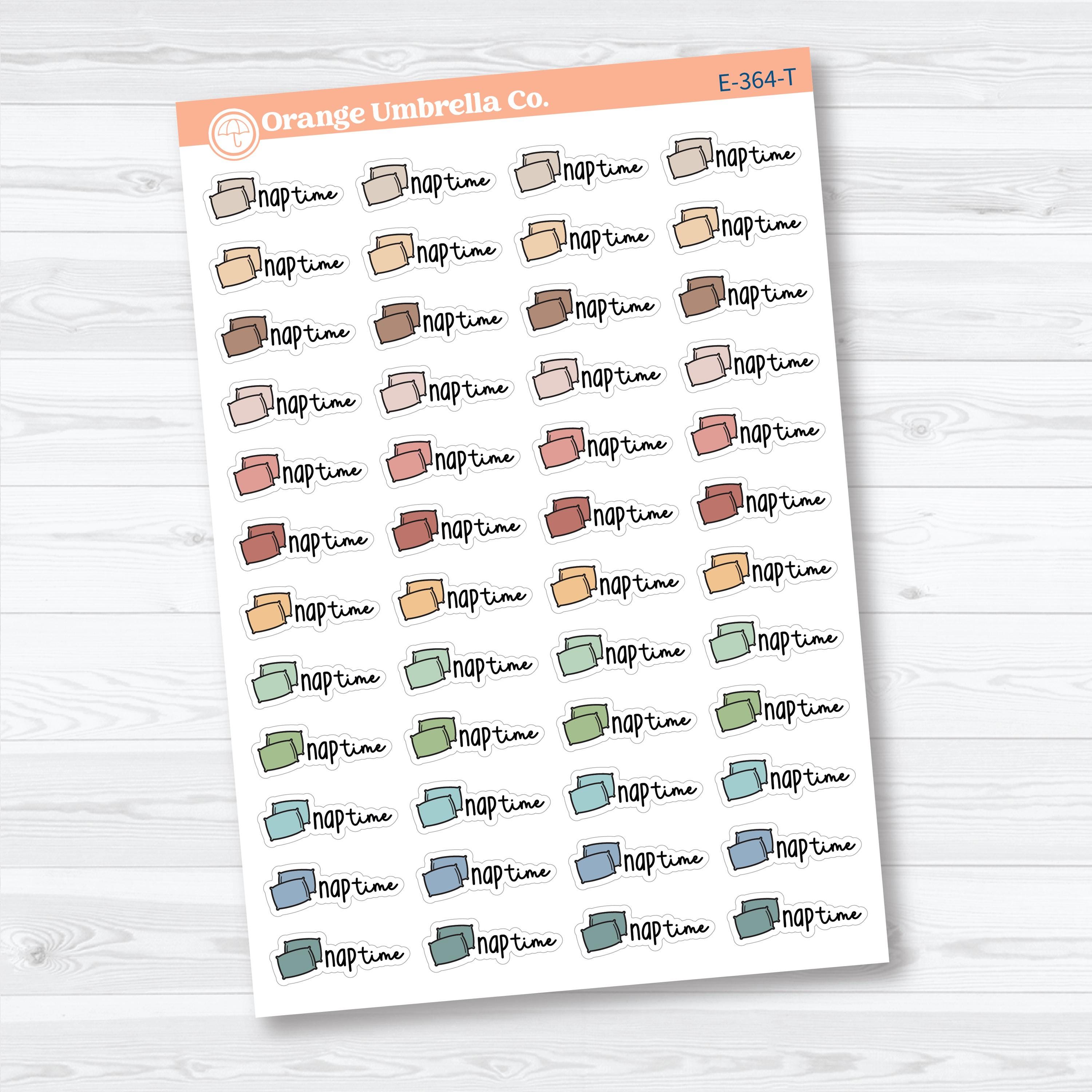 Nap Time Doodled Event Labels | Planner Stickers | E-364
