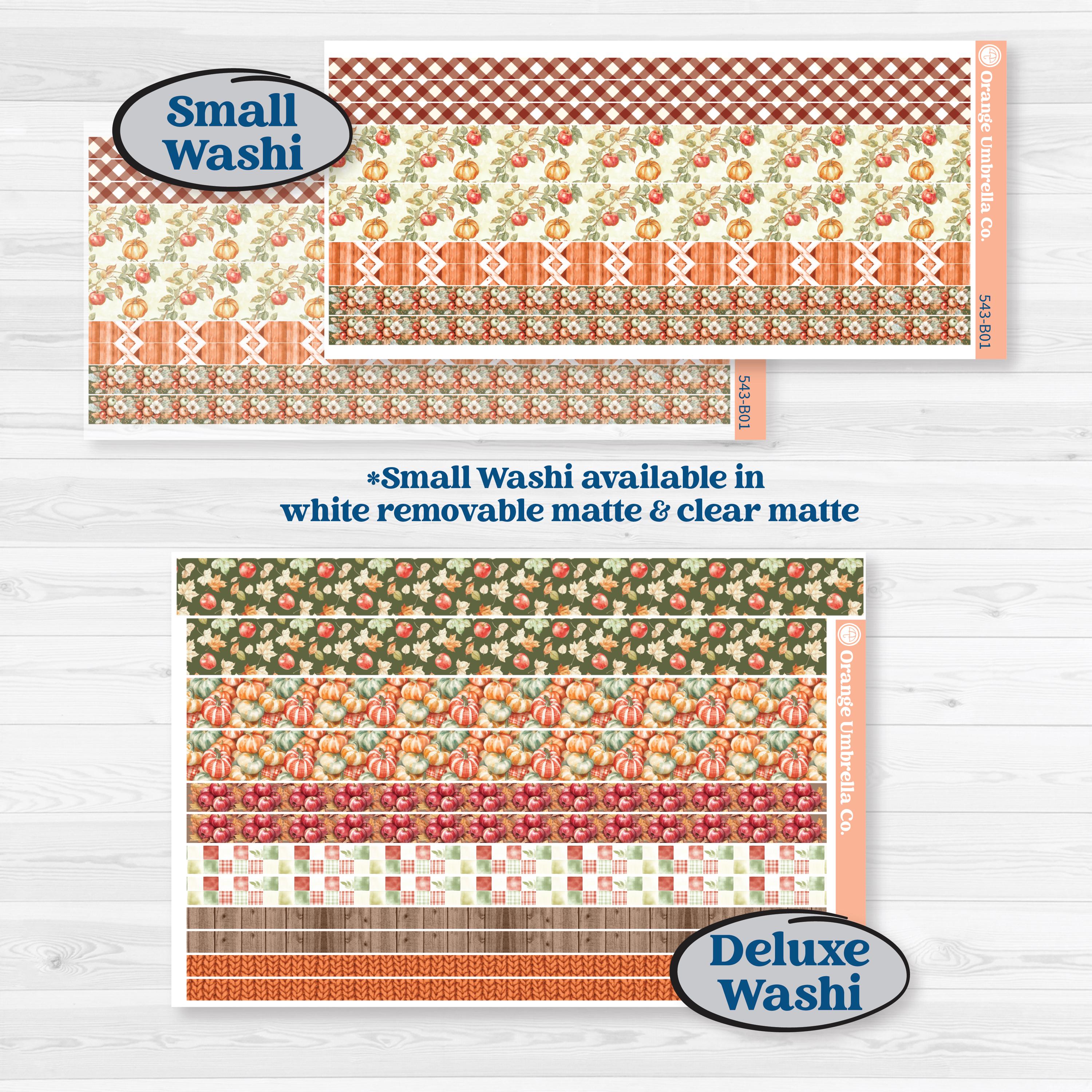 Apple Harvest Planner Kit | Weekly Add-On Planner Kit Stickers | Apple Crisp | KIT-543-B