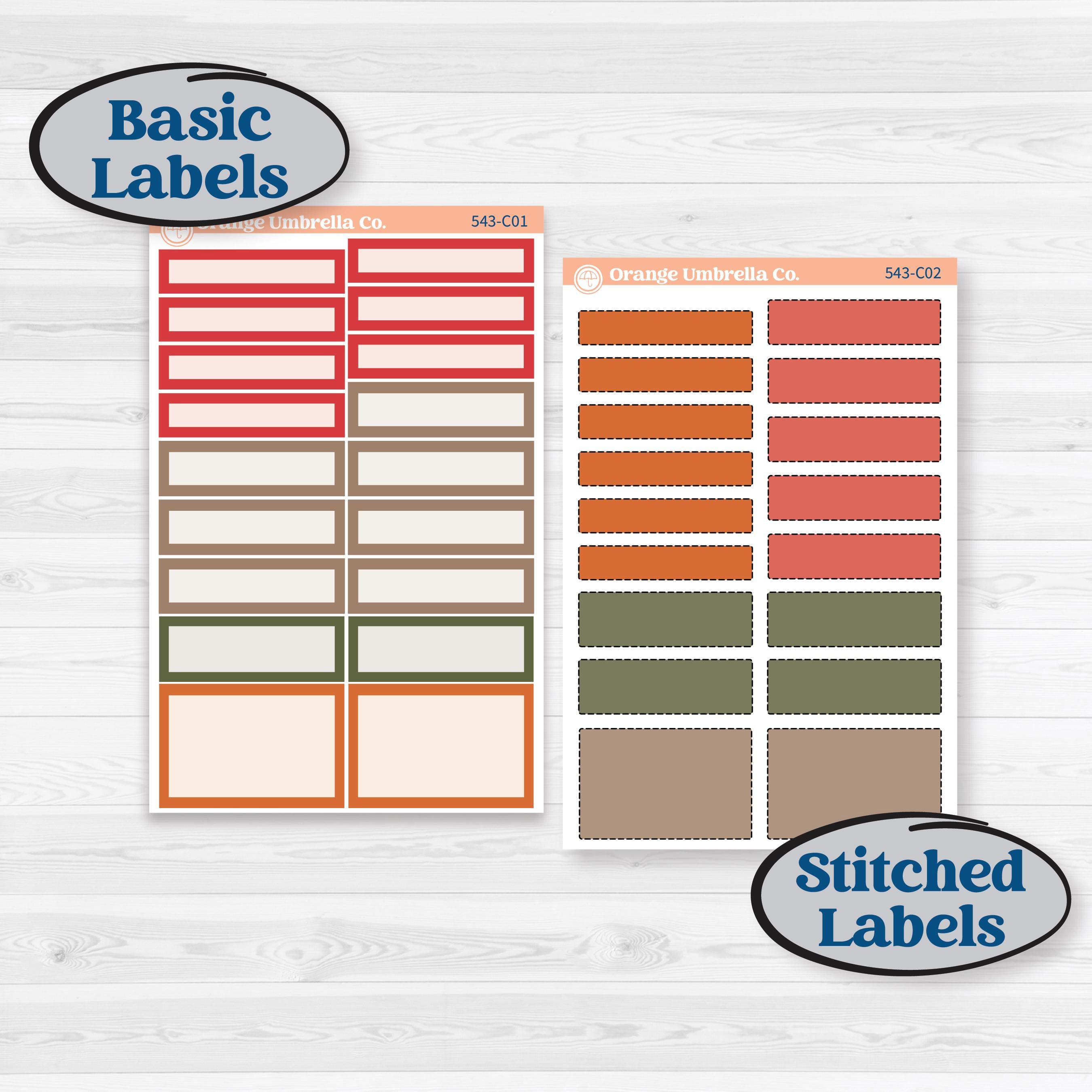 Apple Harvest Planner Kit | Weekly Add-On Labels Planner Kit Stickers | Apple Crisp | KIT-543-C