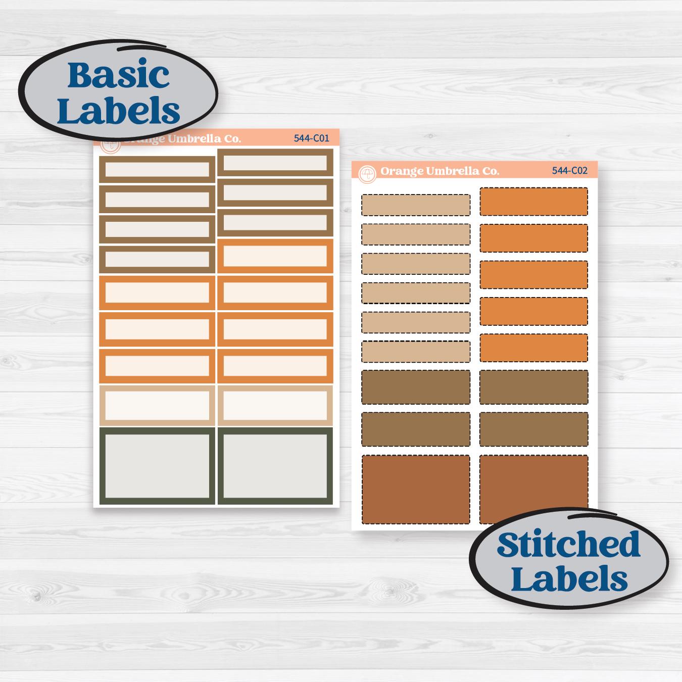 Autumn Woodland Planner Kit | Weekly Add-On Labels Planner Kit Stickers | Autumn Stroll | KIT-544-C
