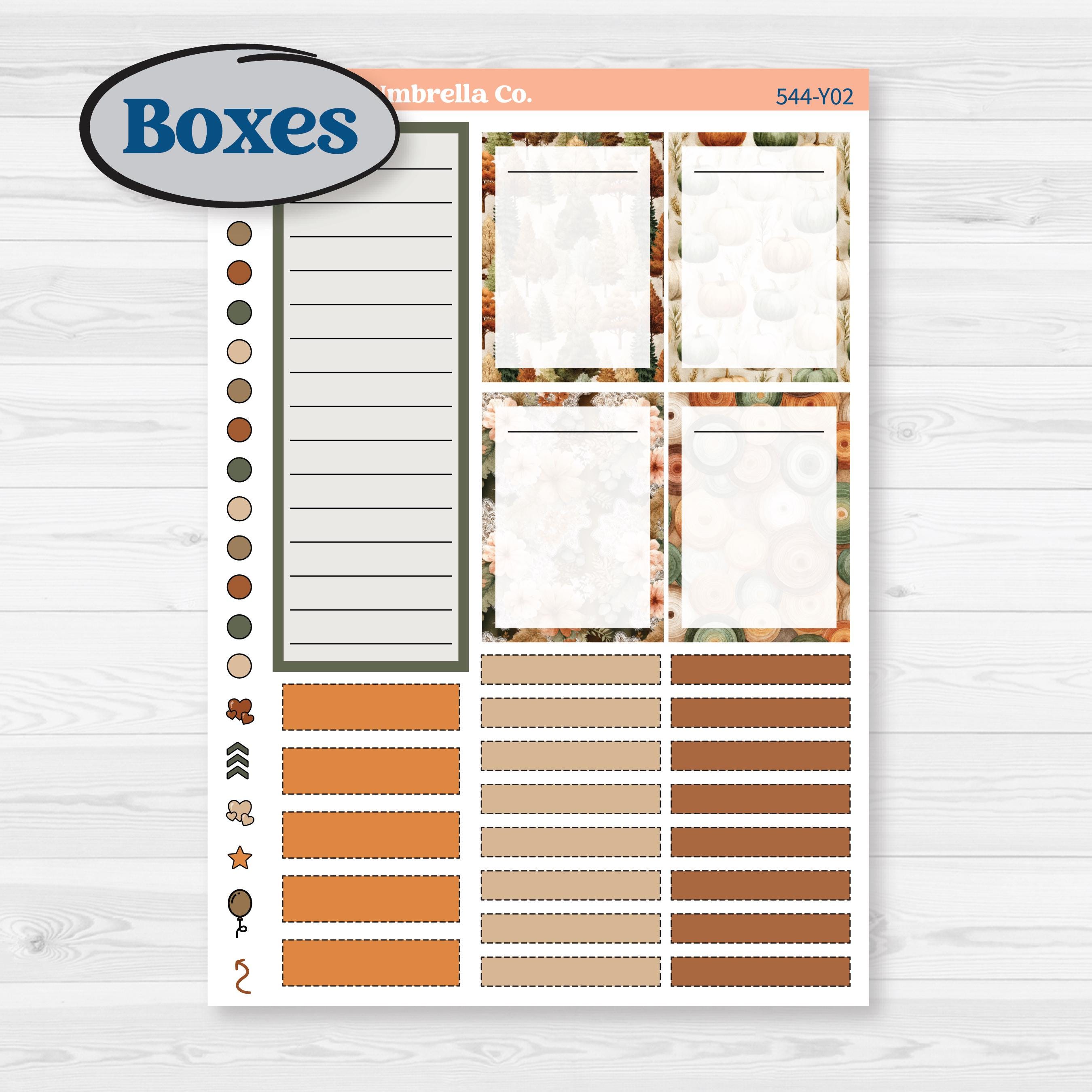 Autumn Woodland Planner Kit | Laurel Denise Scout Small Planner Kit Stickers | Autumn Stroll | KIT-544-Y