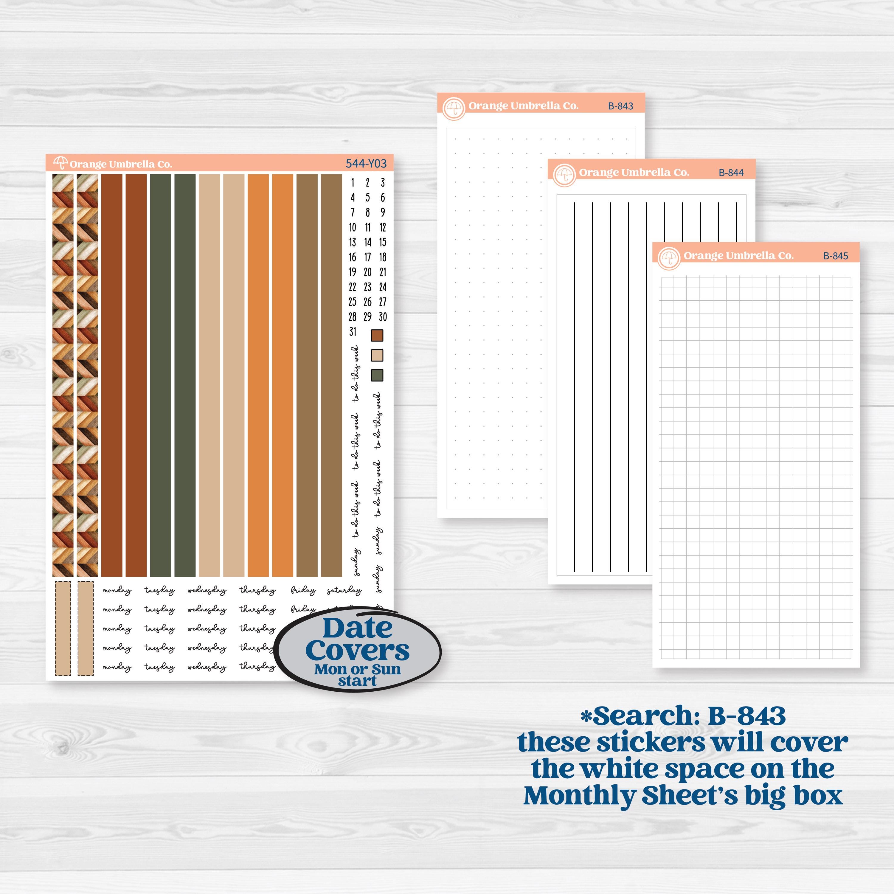 Autumn Woodland Planner Kit | Laurel Denise Scout Small Planner Kit Stickers | Autumn Stroll | KIT-544-Y