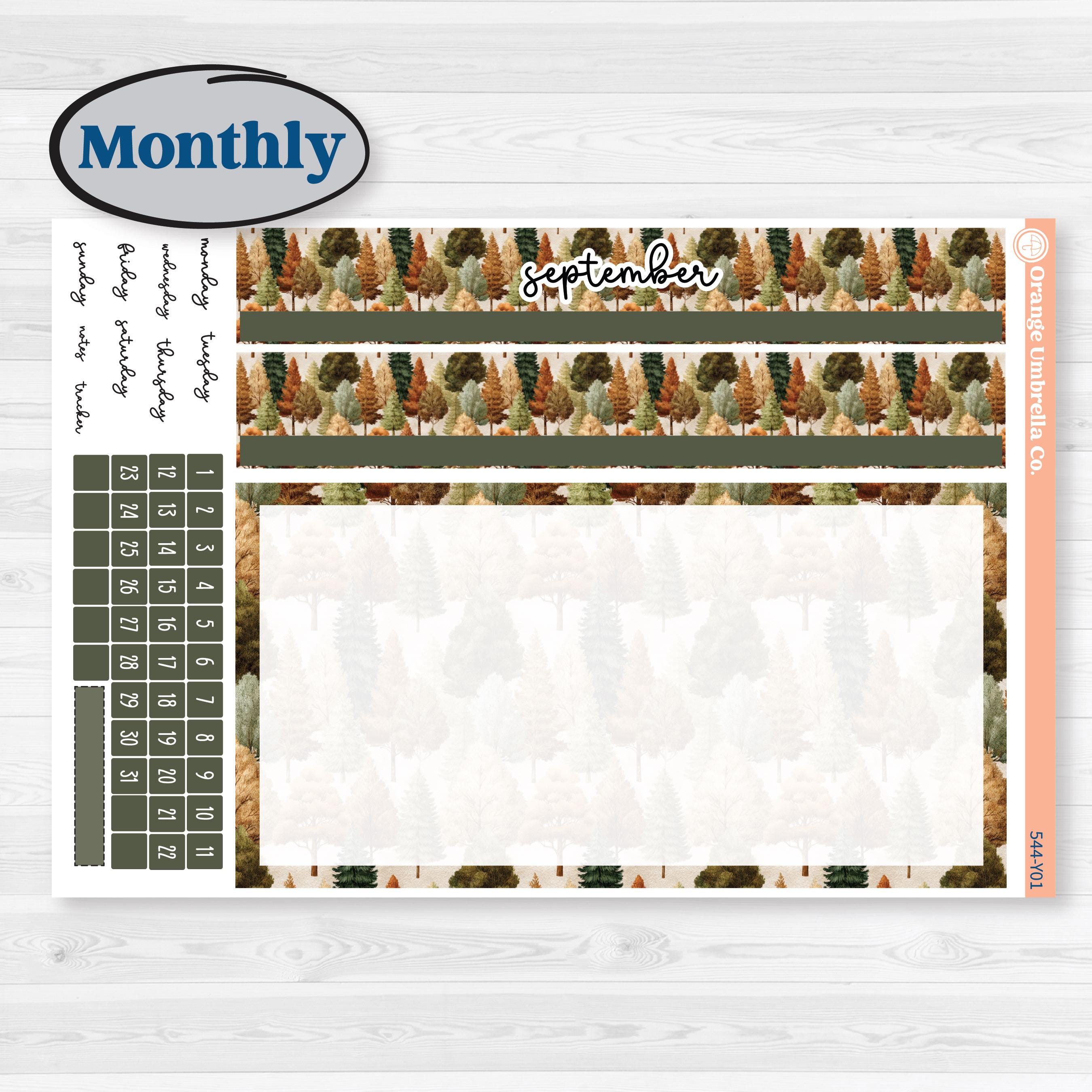 Autumn Woodland Planner Kit | Laurel Denise Scout Small Planner Kit Stickers | Autumn Stroll | KIT-544-Y