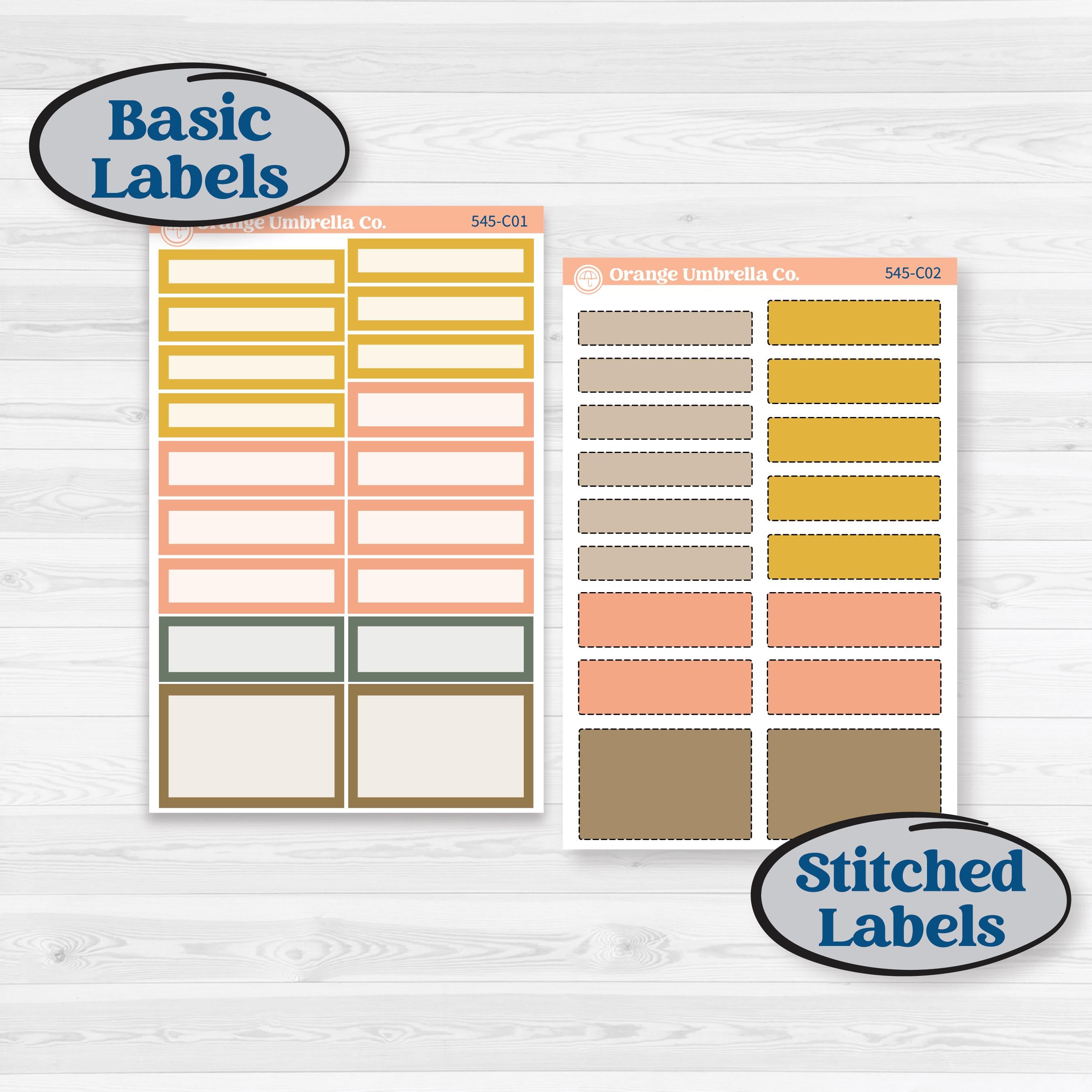 Pumpkin Patch Stickers | Weekly Add-On Labels Planner Kit Stickers | Oh My Gourd | KIT-545-C