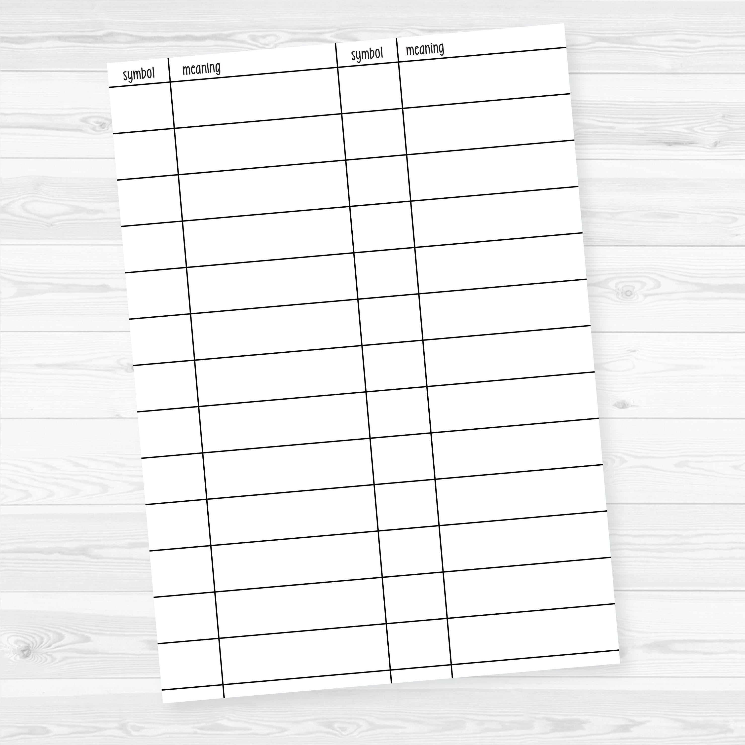 Inductive Bible Study Legend | Bible Study Key Sticker or Tip-In | Faith & Bible Journaling | F-040