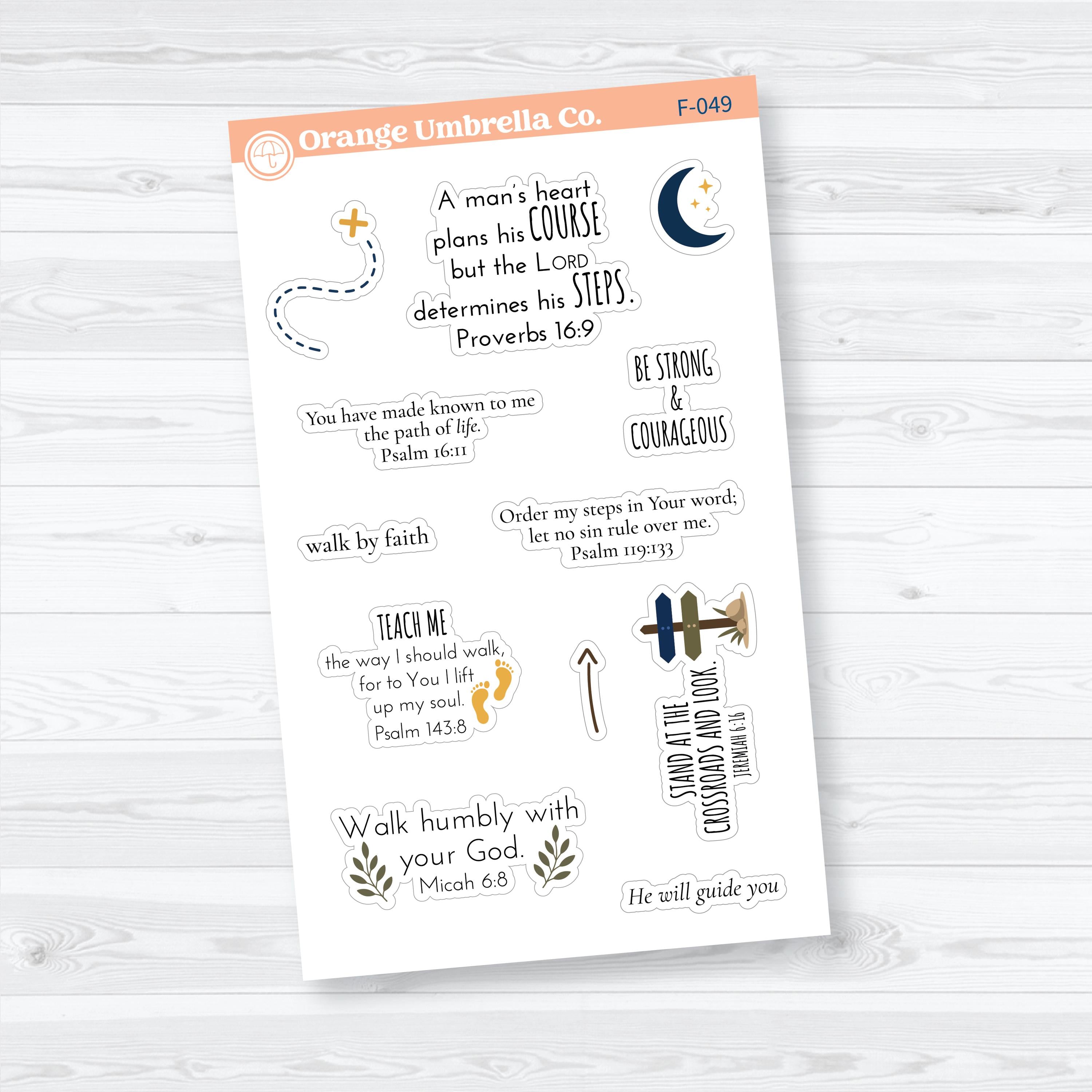 Where He Leads | Journey Bible Study Sticker Collection | F-048–F-051