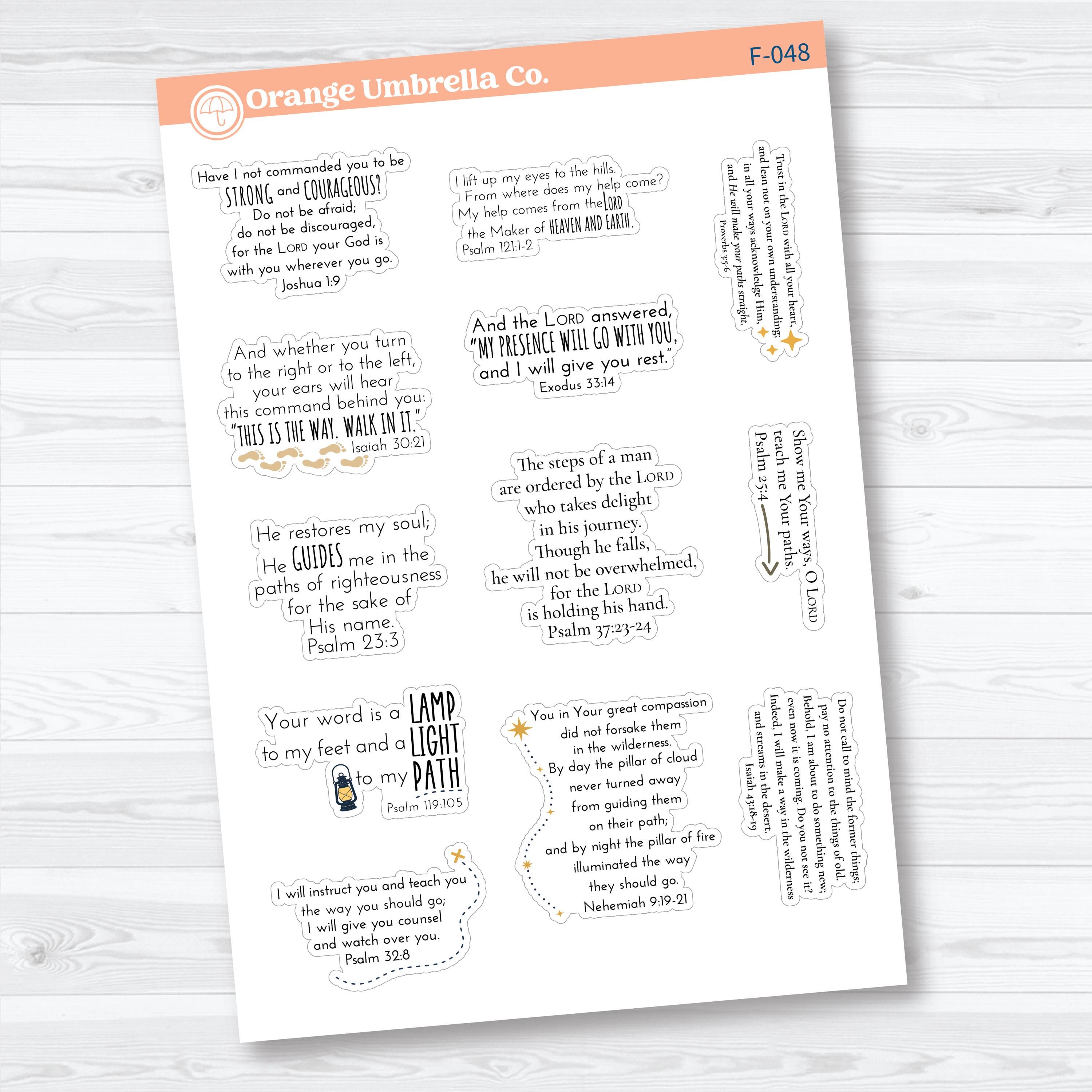 Where He Leads | Journey Bible Study Sticker Collection | F-048–F-051