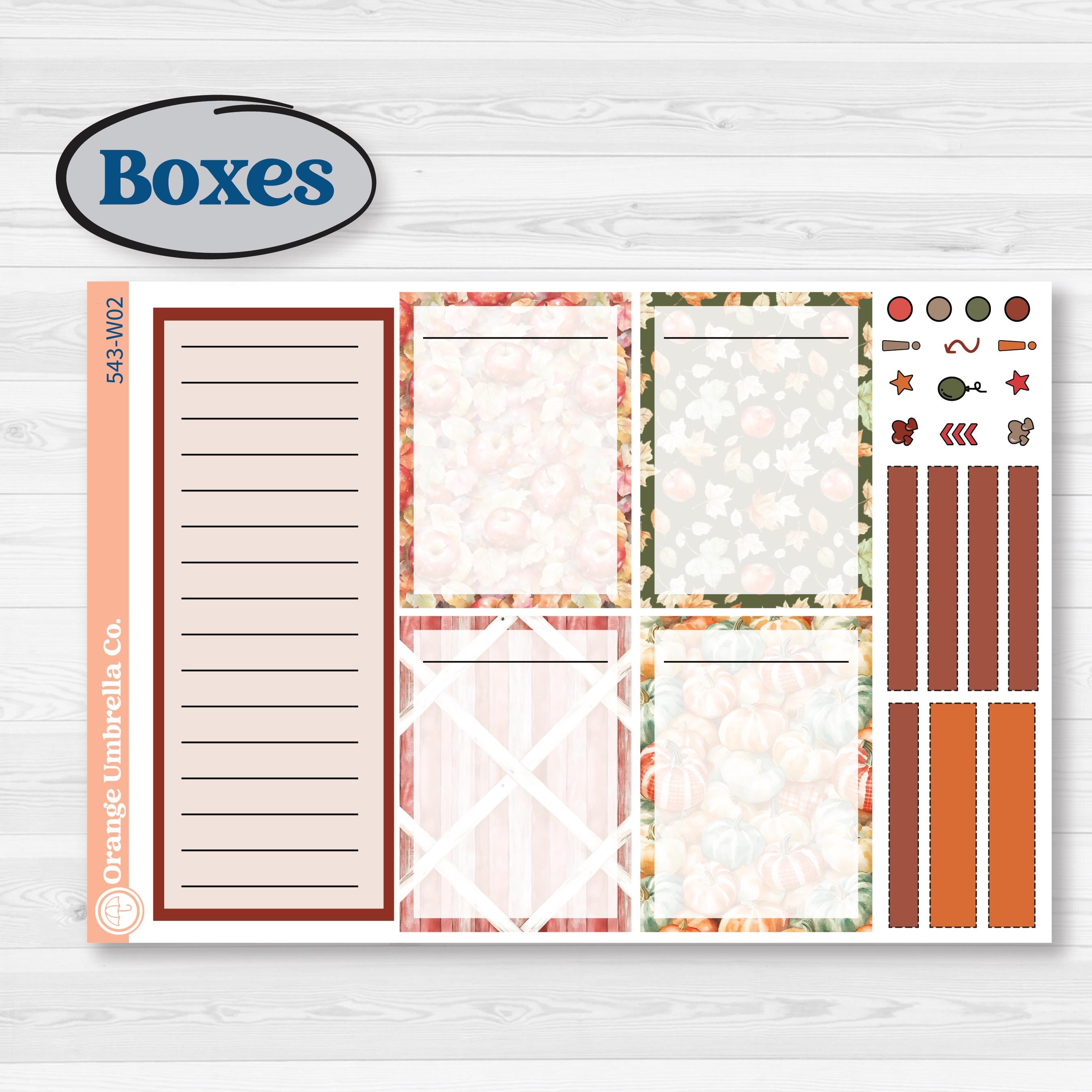 Apple Harvest Planner Kit | Laurel Denise Scout Large Planner Kit Stickers | Apple Crisp | KIT-543-W